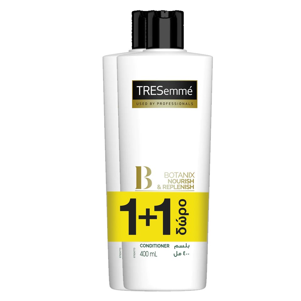 TRESemme Πακέτο Προσφοράς Botanique Nourish & Replenish Conditioner Ενυδατική Κρέμα με Έλαιο Καρύδας για Ξηρά Μαλλιά 2x400ml