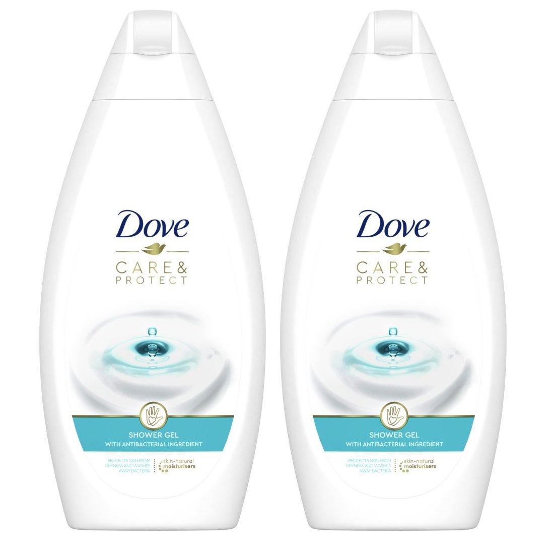 Dove Πακέτο Προσφοράς Care & Protect Shower Gel with Antibacterial Ingredient 2x750ml 1+1 Δώρο