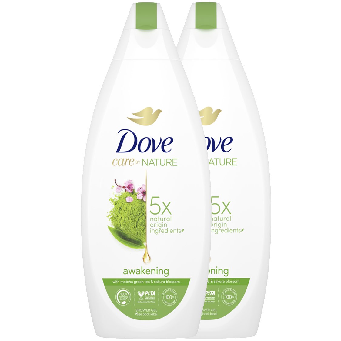 Dove Πακέτο Προσφοράς Care By Nature Awakening Shower Gel 2x600ml