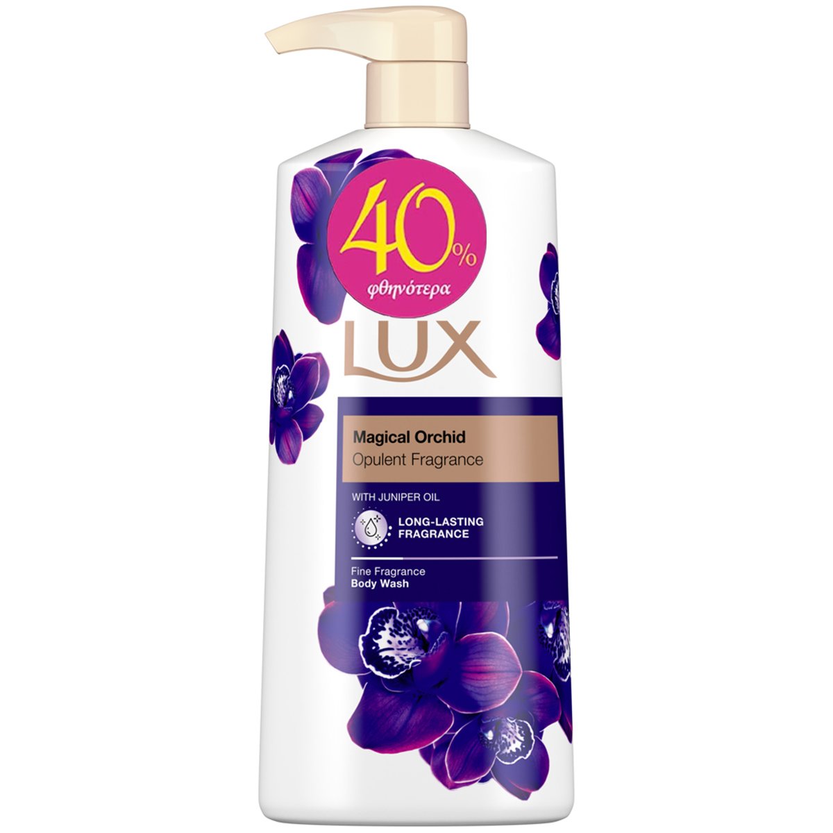 Lux Magical Orchid Body Wash Αφρόλουτρο με Γοητευτικό Άρωμα από Άνθη Εξωτικών Λουλουδιών 600ml Promo -40%