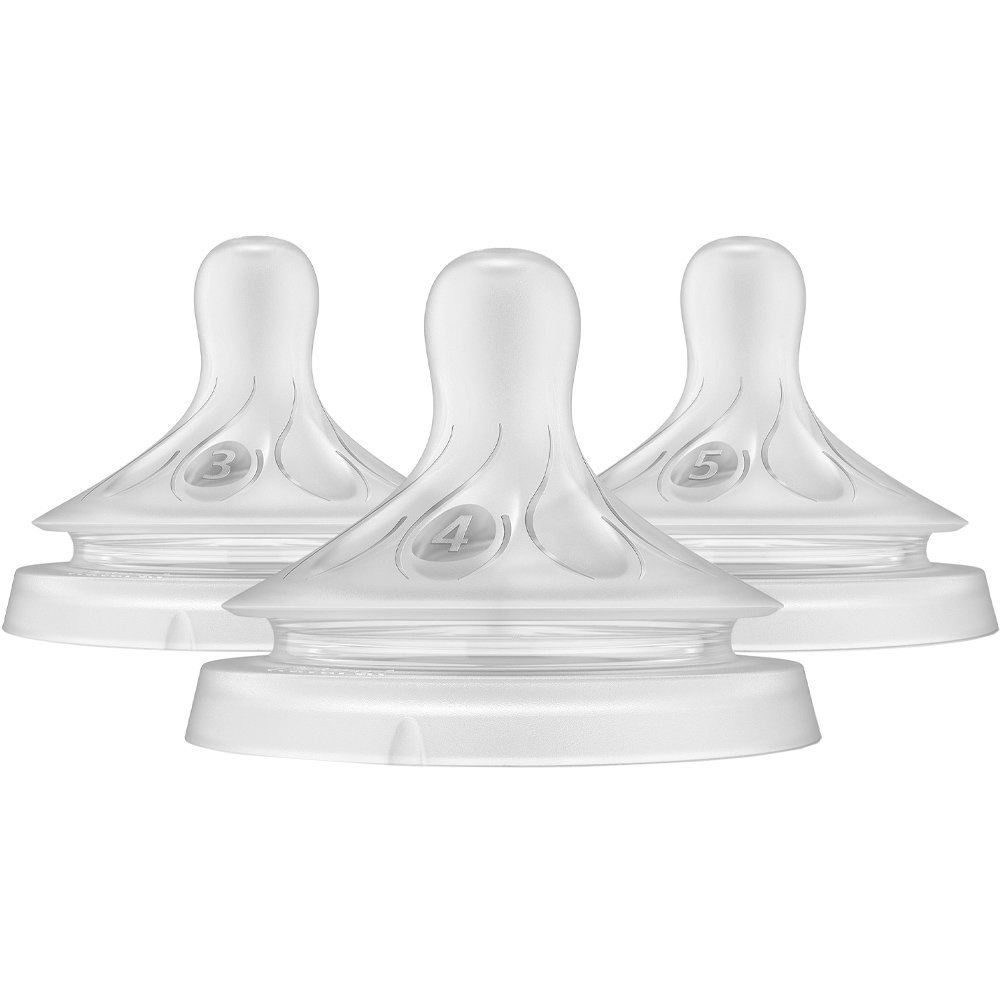 Philips Avent Philips Avent Natural Response Teat Κωδ. SCY960-03 Θηλές Μπιμπερό Σιλικόνης για Μέτρια, Γρήγορη & Πολύ Γρήγορη Ροή 3 Τεμάχια