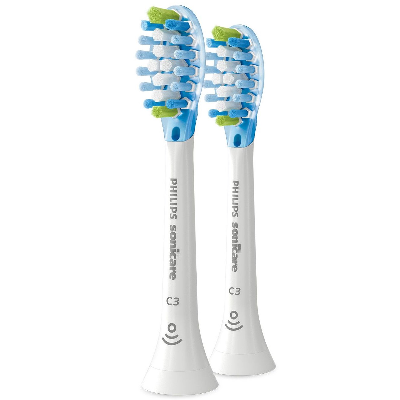 Philips Sonicare C3 Premium Plaque Defence Replacement Head Ανταλλακτικές Κεφαλές Βουρτσίσματος για Προηγμένο & Βαθύ Καθαρισμό & πιο Λευκά Δόντια 2 Τεμάχια - Άσπρο