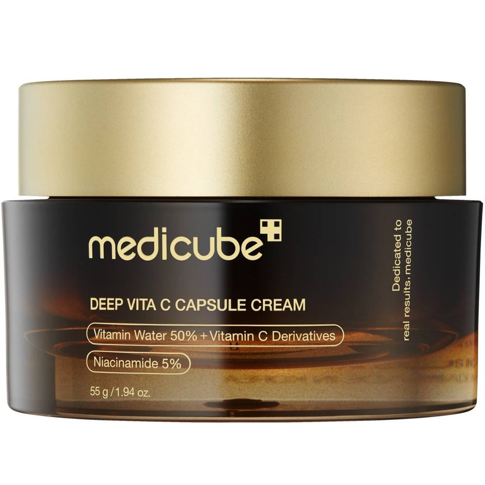 Medicube Deep Vita C Capsule Cream Κρέμα Προσώπου Λάμψης & Ενυδάτωσης με Εκχύλισμα Ιπποφαούς 50%, Καθαρή Βιταμίνη C & Νιασιναμίδη 5% 55g