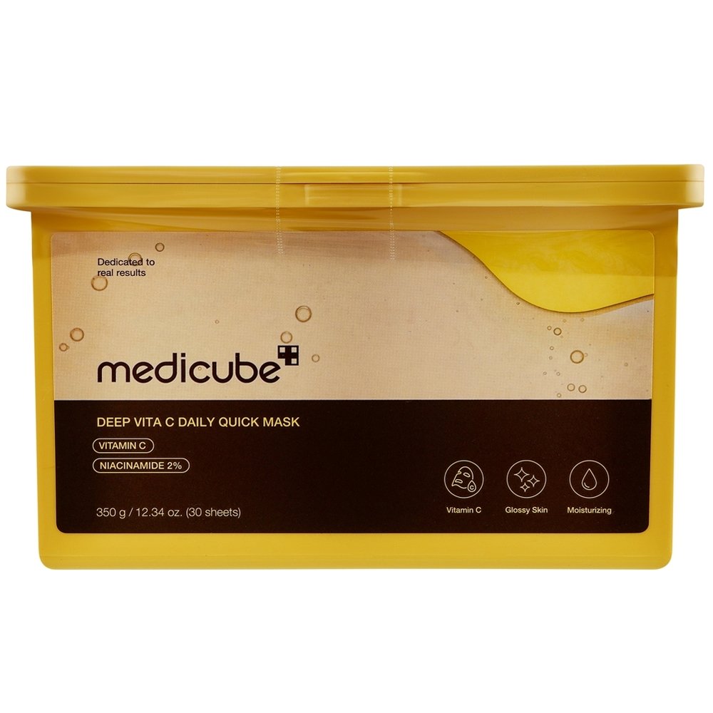 Medicube Deep Vita C Daily Quick Mask Μάσκες Προσώπου Κυτταρίνης με Ισχυρό Σύμπλεγμα Βιταμινών για Άμεση Λάμψη στην Επιδερμίδα 350g (30 Sheets)