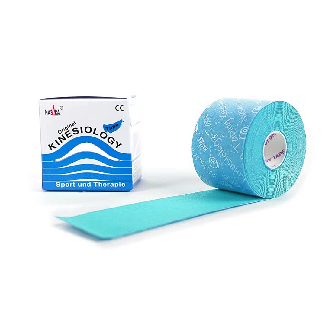 Nasara Kinesiology Tape Sport & Therapy Ταινία Κινησιολογίας & Θεραπείας 5cmx5m 1 Τεμάχιο - Μπλε 45653