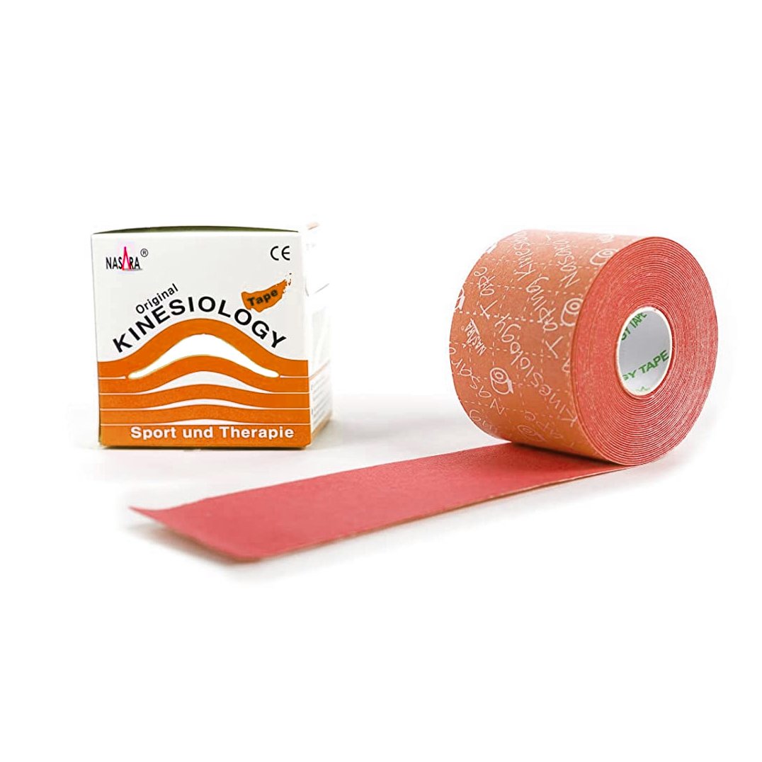 Nasara Kinesiology Tape Sport & Therapy Ταινία Κινησιολογίας & Θεραπείας5cmx5m 1 Τεμάχιο - Πορτοκαλί 45650