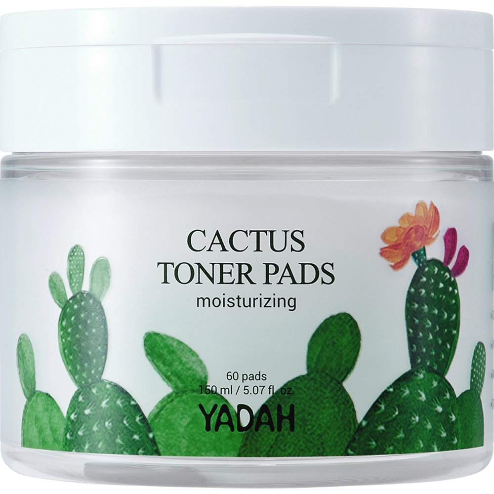 Yadah Yadah Cactus Moisturizing Toner Pads Βαμβακερά Pad Προσώπου Εμποτισμένα σε Ενυδατικό Toner 60 Τεμάχια