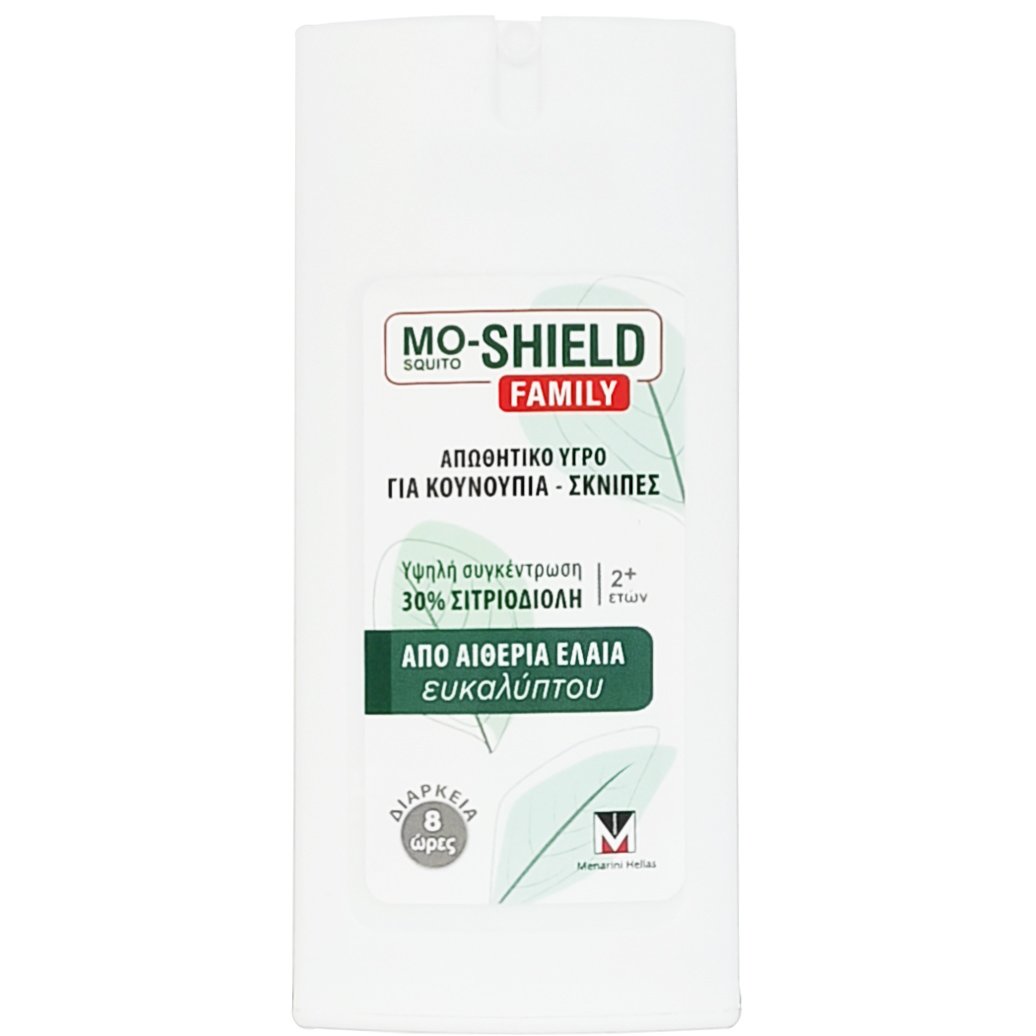 Menarini Menarini Mo-Shield Family Repellent Body Liquid Spray Απωθητικό Spray Σώματος για Κουνούπια & Σκνίπες, Κατάλληλο για Όλη την Οικογένεια 75ml