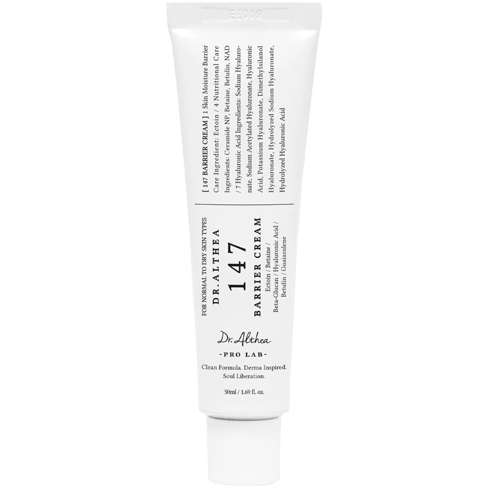 Dr. Althea 147 Barrier Cream Ενυδατική Κρέμα Προσώπου για Ενίσχυση του Επιδερμικού Φραγμού Κατάλληλη για Ξηρές & Ευαίσθητες Επιδερμίδες με Γουαϊαζουλένη & Κεραμίδια 50ml