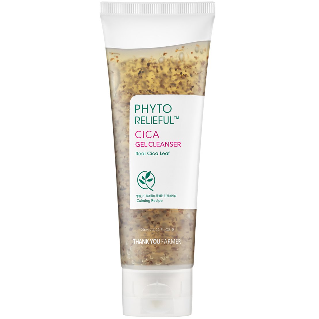 Thank You Farmer Thank You Farmer Rhyto Relieful Cica Gel Cleanser Καταπραϋντικό Καθαριστικό Gel που Ρυθμίζει το pH με Αποξηραμένα Φύλλα Υδροκοτύλης 120ml