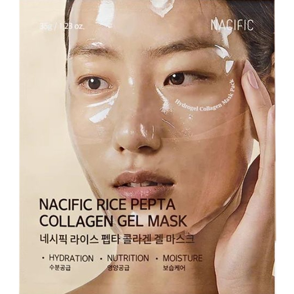 Nacific Rice Pepta Collagen Gel Mask Ενυδατική Μάσκα Προσώπου με Πεπτίδια Ρυζιού & Κολλαγόνο για Λάμψη & Σύσφιξη της Επιδερμίδας 35g