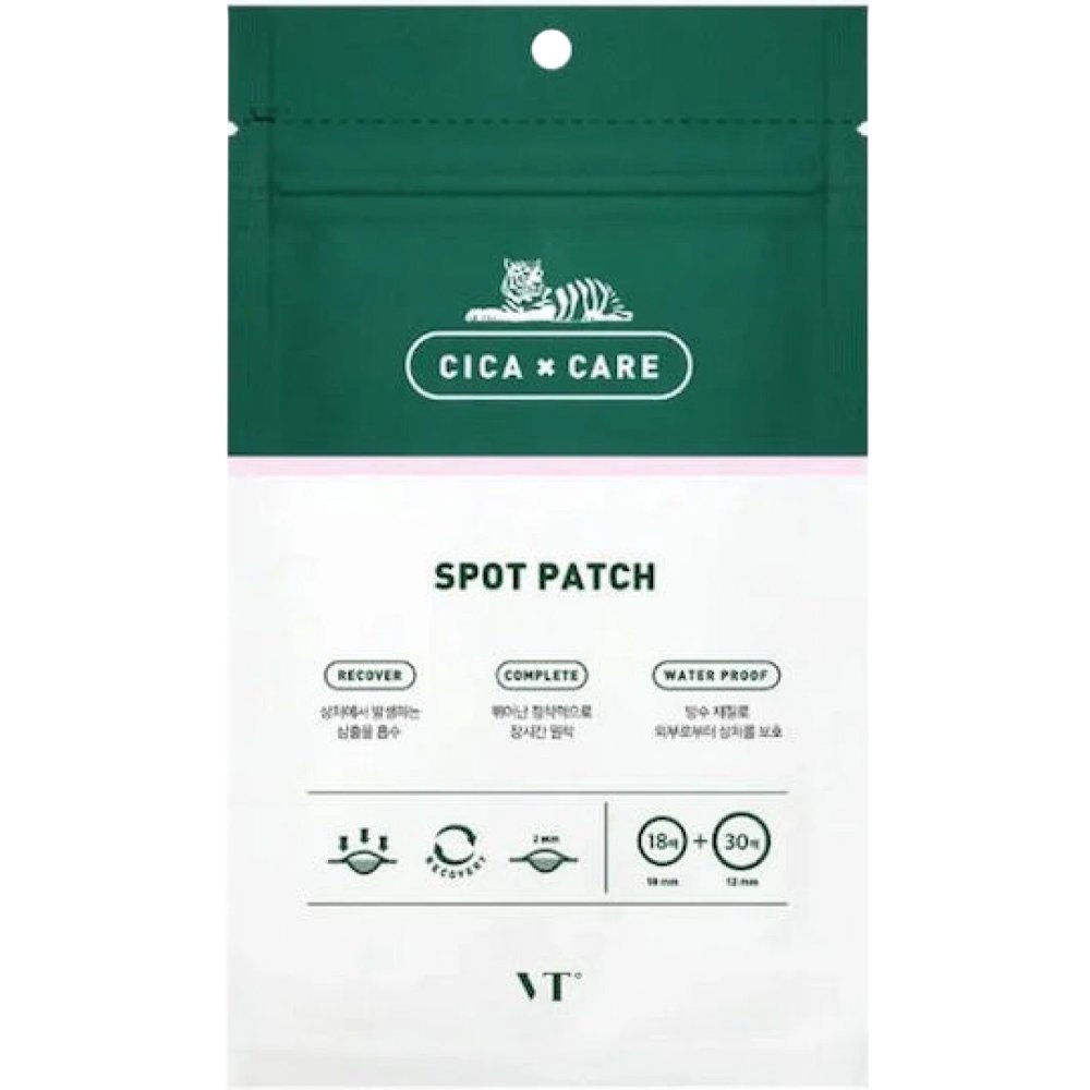 VT Cosmetics Cica Care Spot Patch Αδιάβροχα Λεπτά Τοπικά Επιθέματα Ακμής με Εκχύλισμα Centella Asiatica 48 Τεμάχια