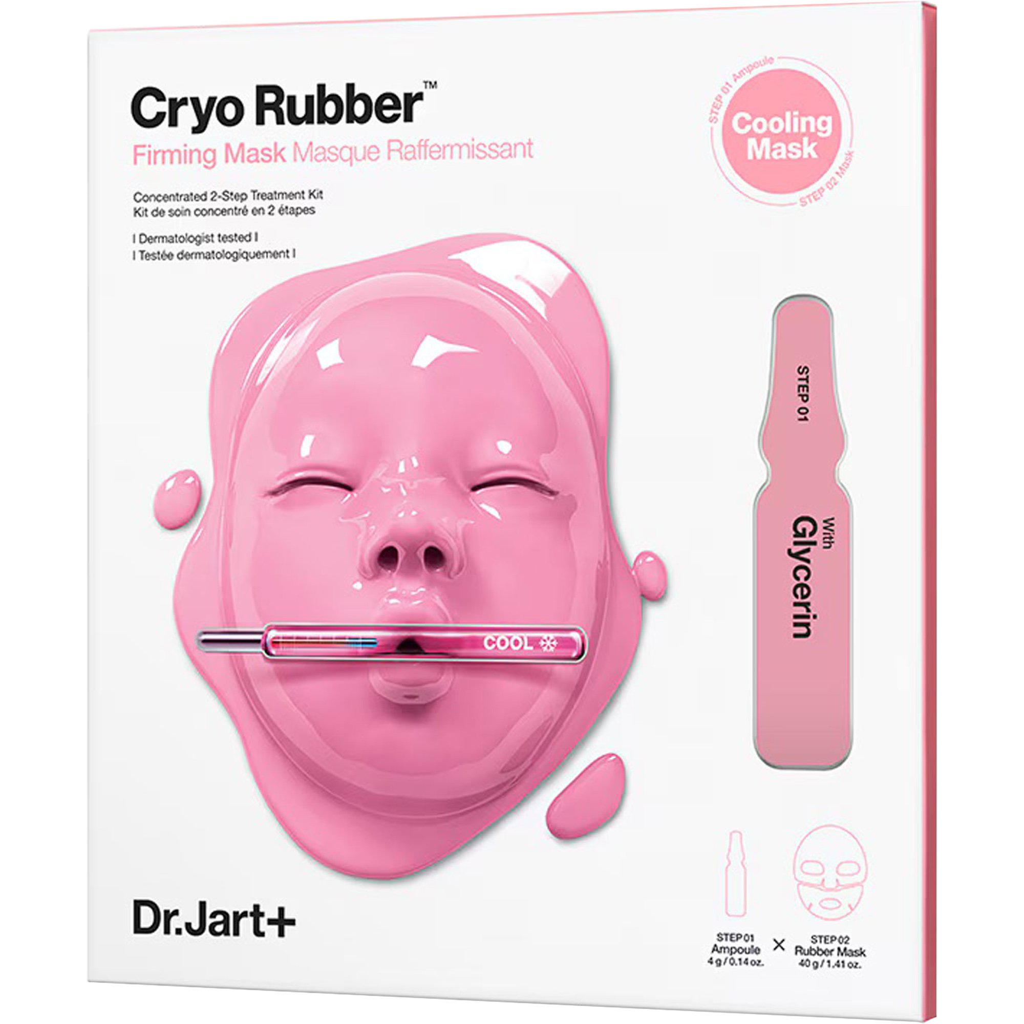 Dr.Jart+ Dr.Jart+ Cryo Rubber Firming Moisture Mask Kit Ενυδατικό Κιτ Περιποίησης Προσώπου με Αμπούλα & Μάσκα Υαλουρονικού Οξέως για Σύσφιξη 1 Τεμάχιο
