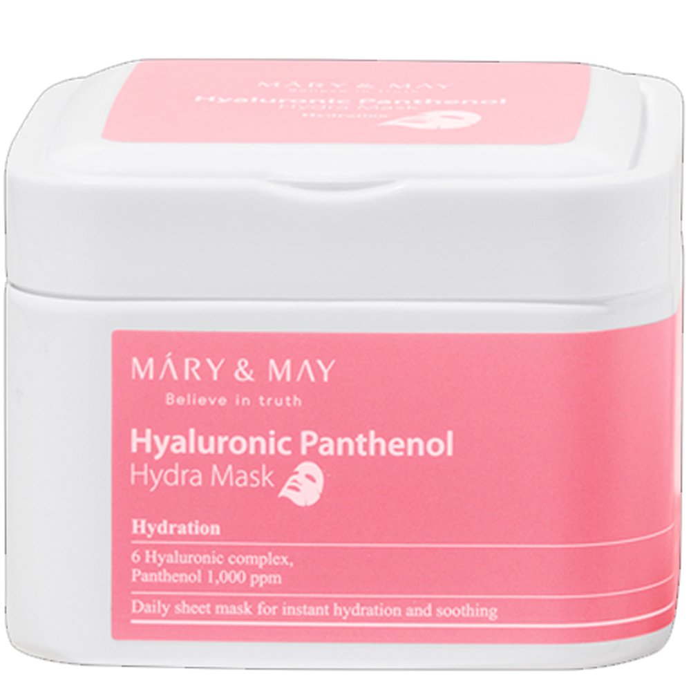 Mary & May Mary & May Hyaluronic Panthenol Hydra Mask Υφασμάτινες Μάσκες Προσώπου με Υαλουρονικό Οξύ & Πανθενόλη για Εντατική Ενυδάτωση 30 Τεμάχια