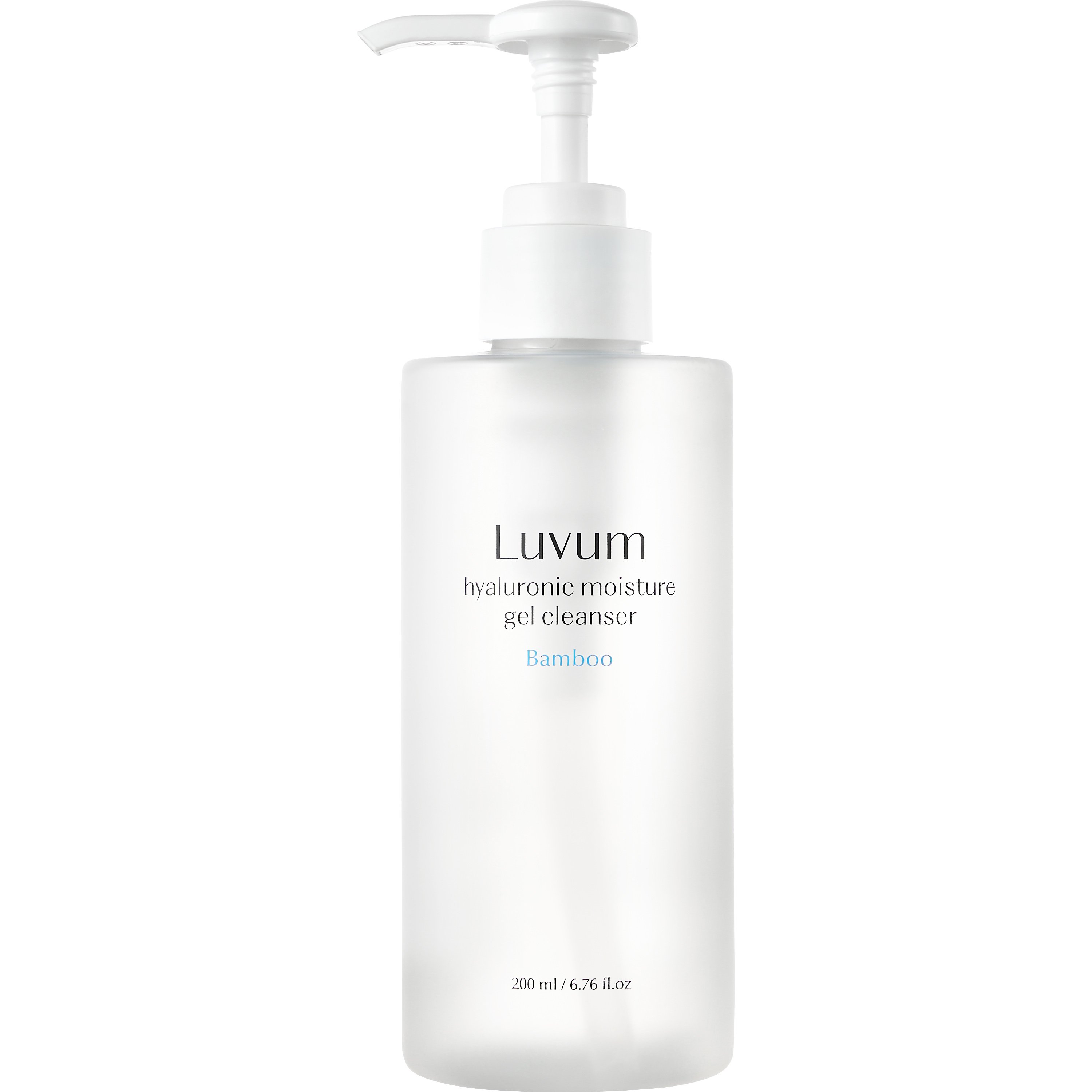 Luvum Luvum Hyaluronic Moisture Gel Bamboo Cleanser Σαπούνι σε Μορφή Τζελ με Νερό Μπαμπού & Υαλουρονικό Οξύ με Αντλία 200ml