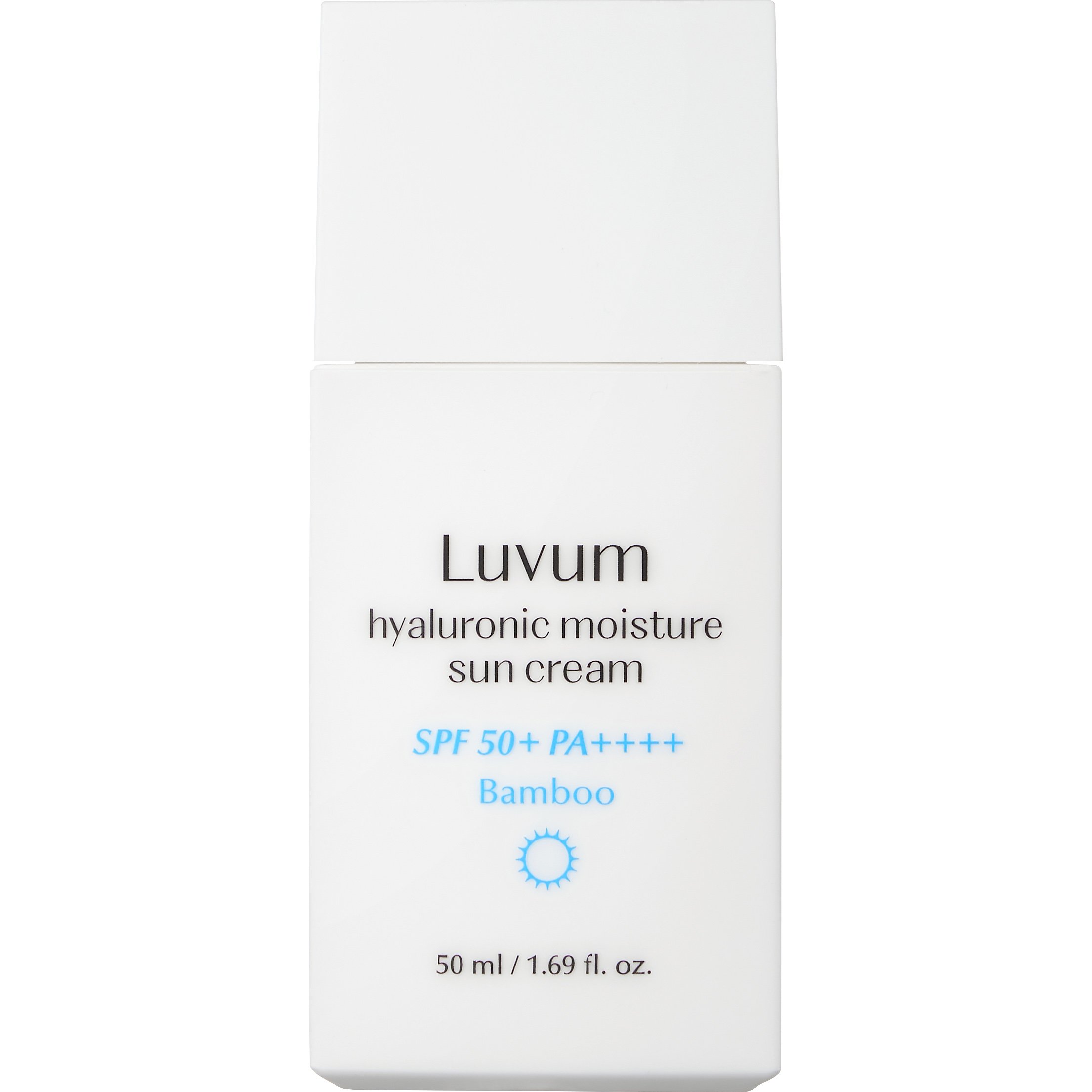 Luvum Luvum Hyaluronic Moisture Bamboo Sun Cream Spf50+ Ενυδατική Αντηλιακή Κρέμα Προσώπου & Σώματος Πολύ Υψηλής Προστασίας με Νερό Μπαμπού & Υαλουρονικό Οξύ 50ml