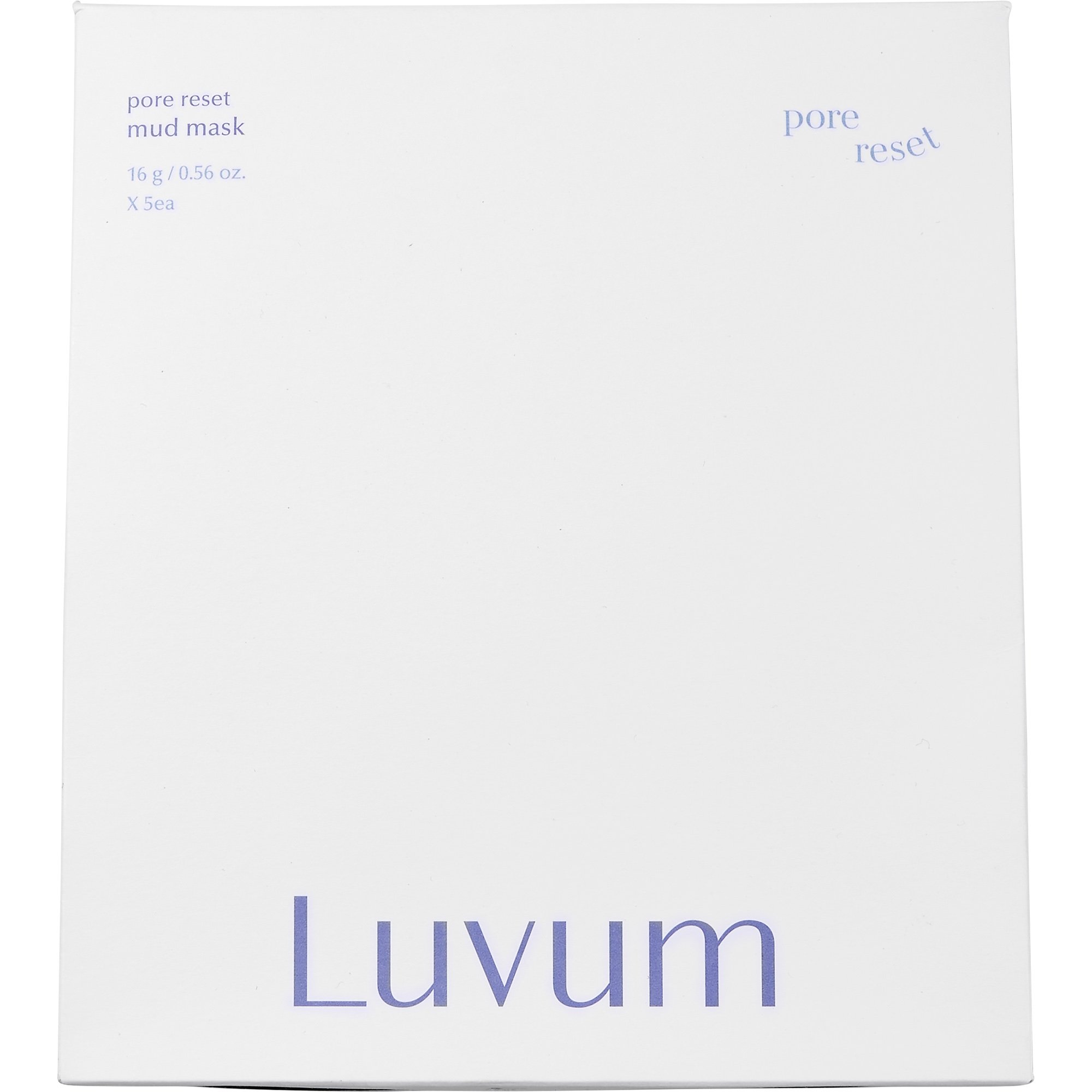 Luvum Luvum Pore Reset Mud Mask 16g x Απολεπιστική Μάσκα Προσώπου 5 Τεμάχια