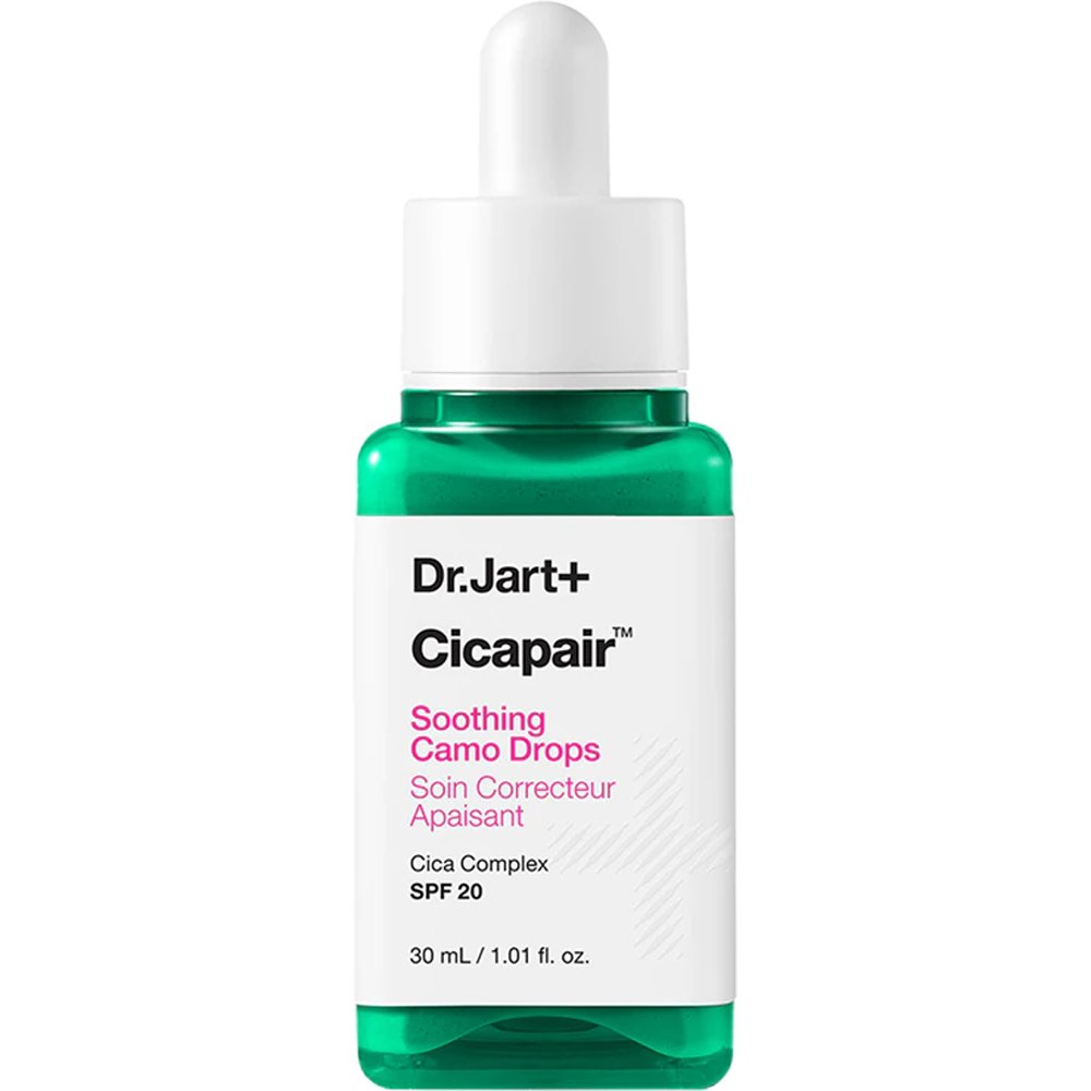 Dr.Jart+ Cicapair Spf20 Soothing Camo Drops Serum Ορός Προσώπου Καταπράυνσης & Ανακούφισης Κατάλληλος για Ευαίσθητες Επιδερμίδες με Νιασιναμίδη, Σεντέλα Ασιάτικα 30ml