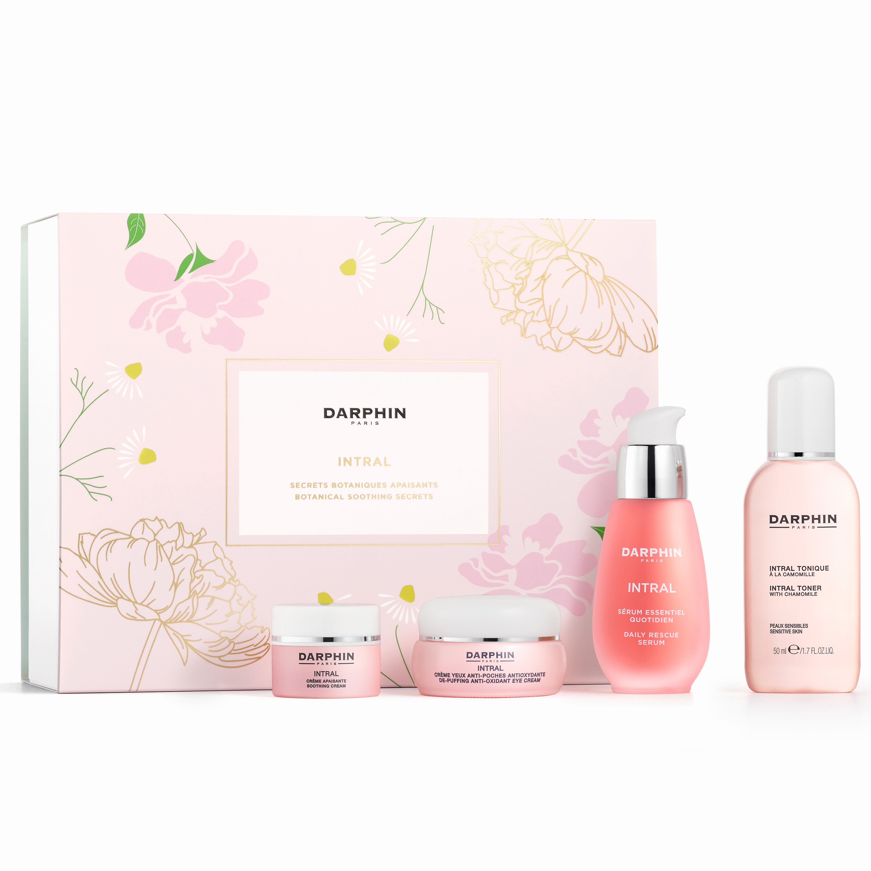 Darphin Intral Πακέτο Προσφοράς Serum 30ml & Soothing Cream 5ml & De-Puffing Eye Cream 15ml & Intral Toner 50ml