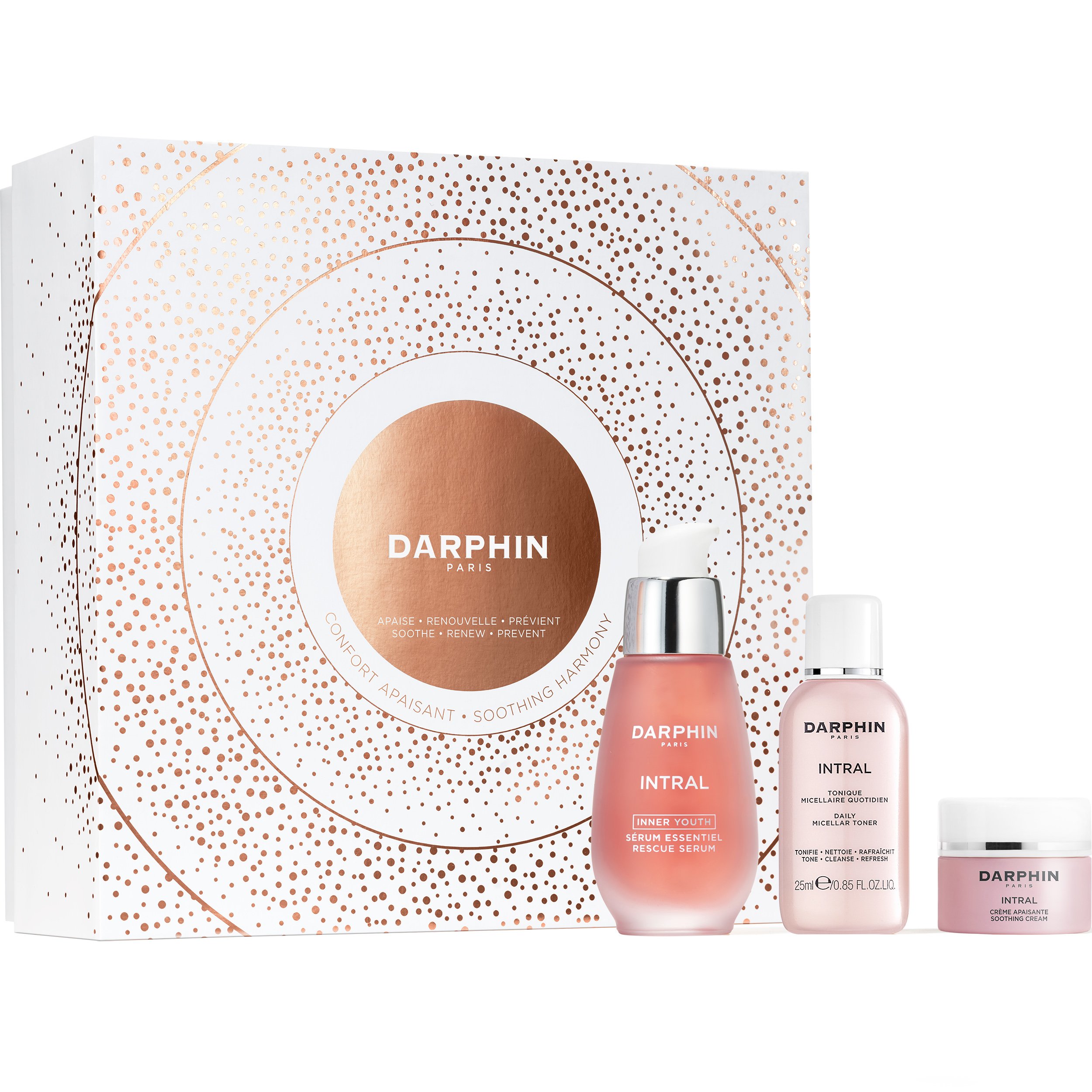 Darphin Promo Intral Inner Youth Rescue Serum 30ml & Daily Micellar Toner 25ml & Soothing Cream 5ml