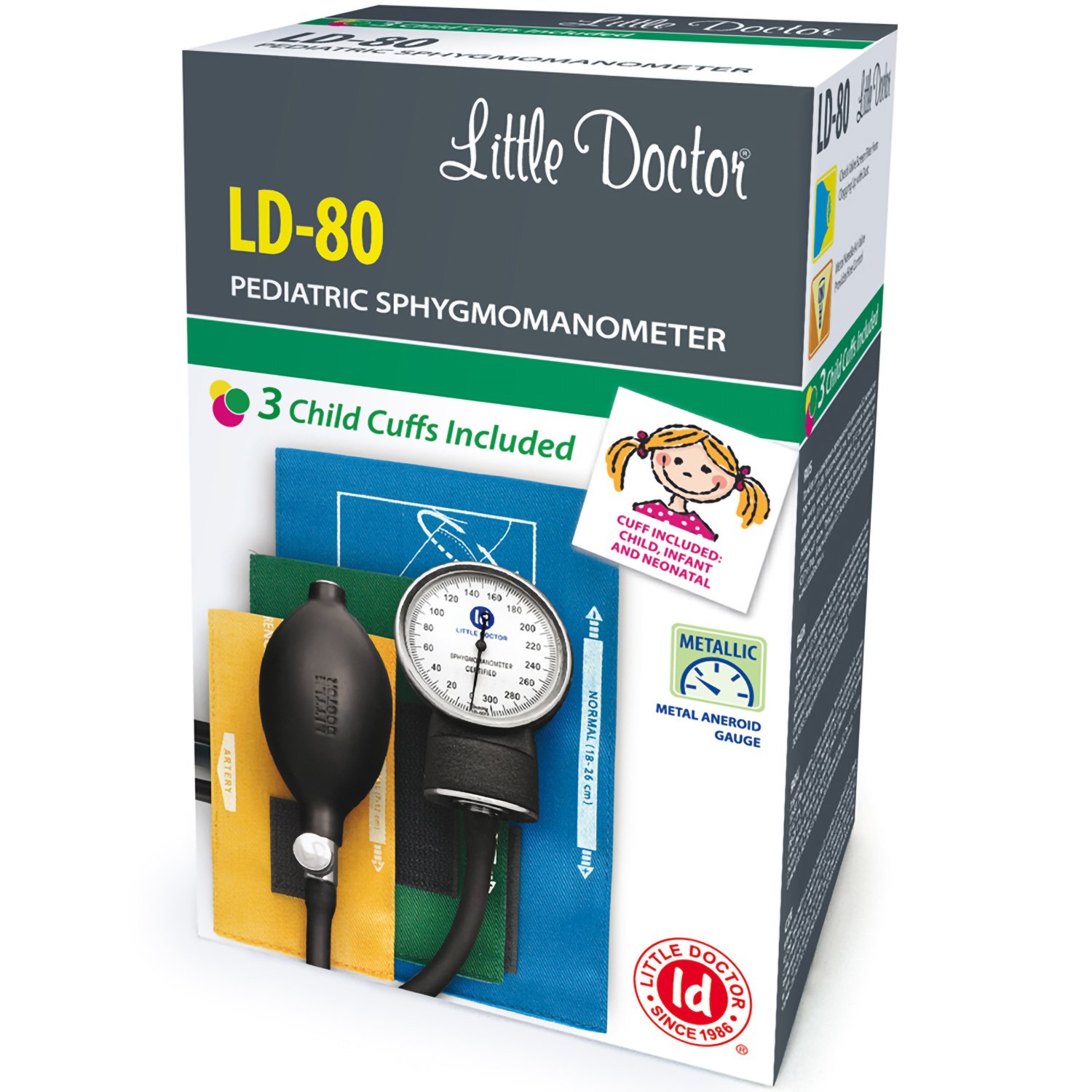 Little Doctor LD-80 Pediatric Sphygmomanometer Παιδιατρικό Σφυγμομανόμετρο 1 Τεμάχιο