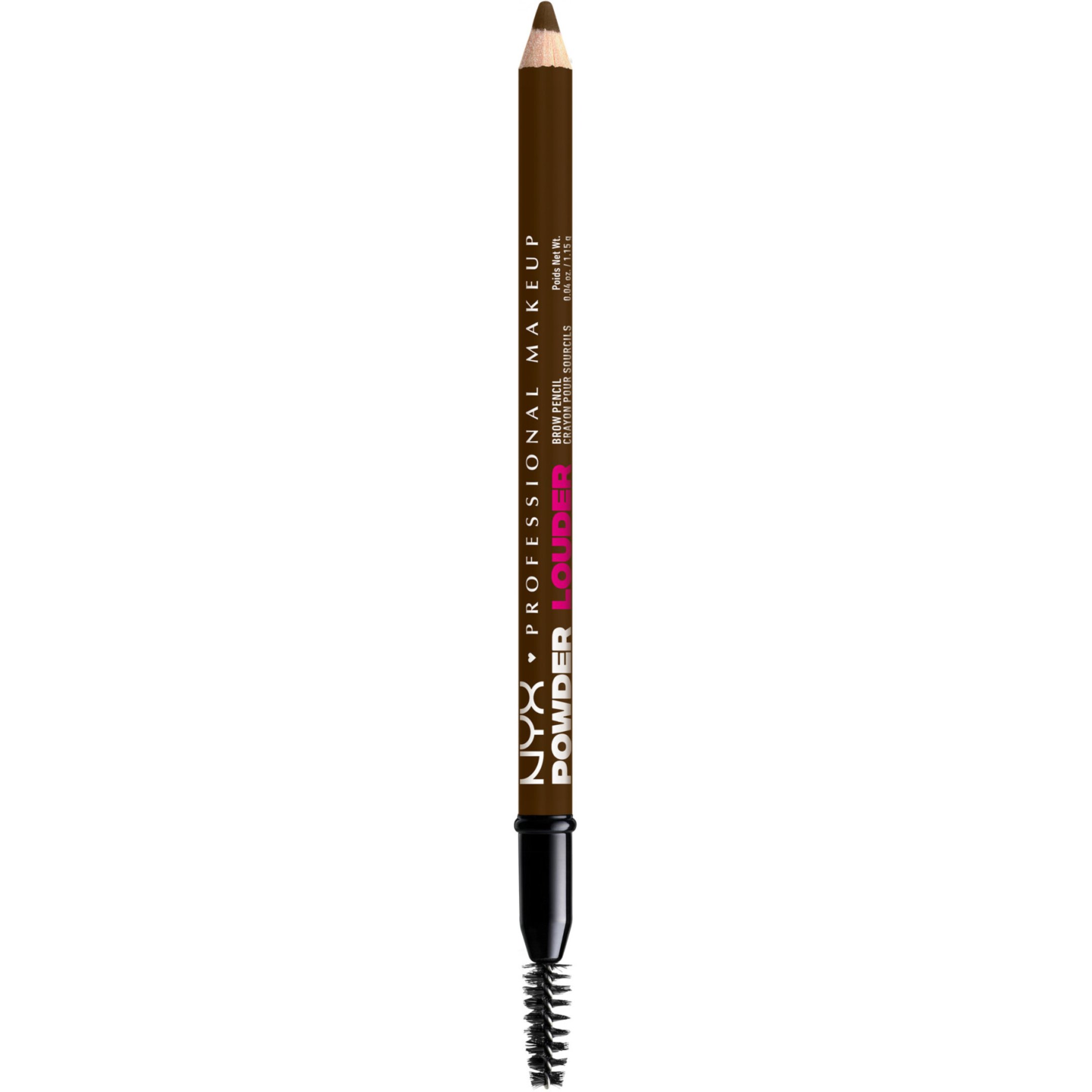 Nyx Professional Makeup Powder Louder Brow Pencil Μολύβι Φρυδιών που Διαμορφώνει & Γεμίζει τα Φρύδια με Διάρκεια Έως & 12 Ώρες 1.15g - 07 Espresso