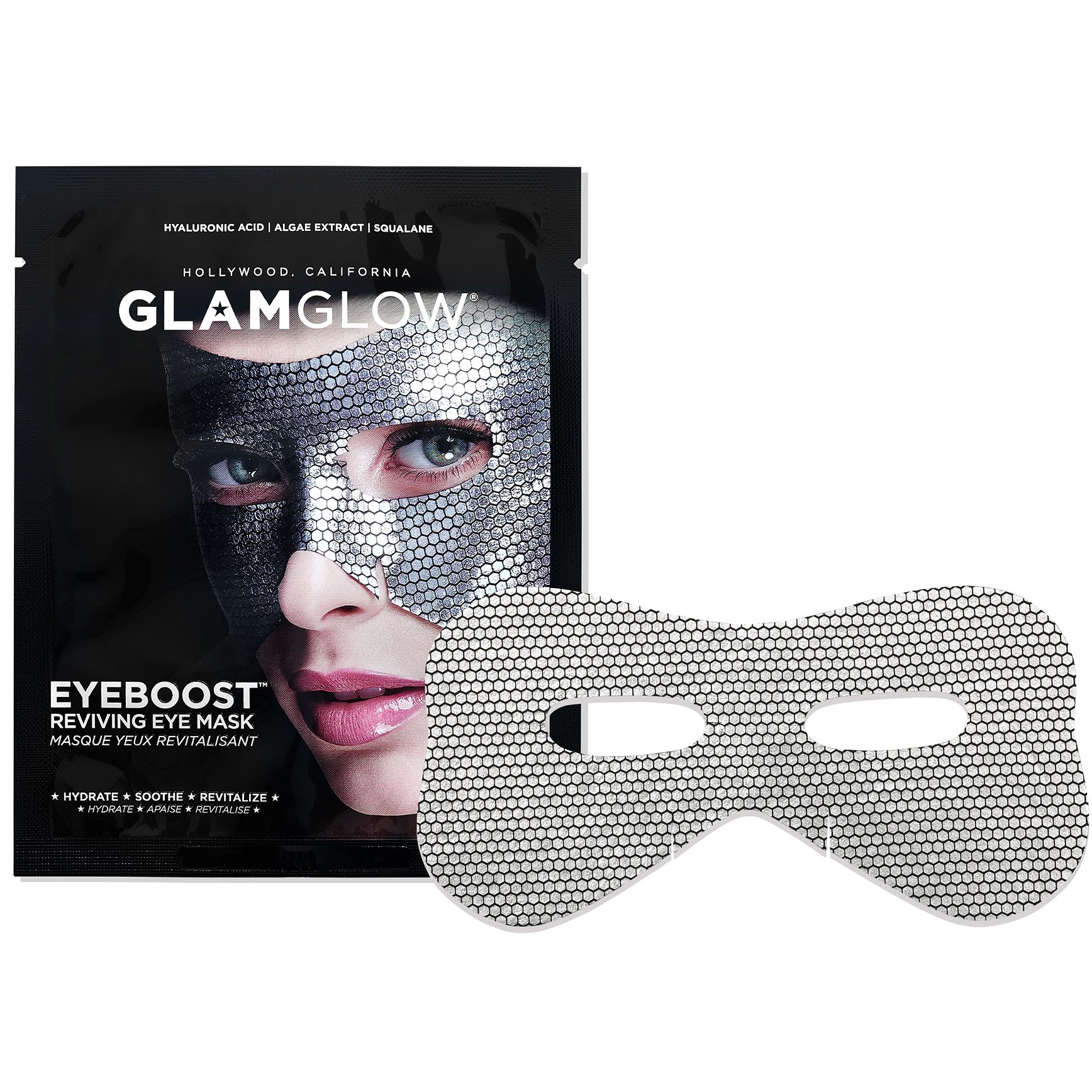Glamglow Eyeboost Sheet Mask Μεταλλική Μάσκα για την Περιοχή των Ματιών 1 SheetMask