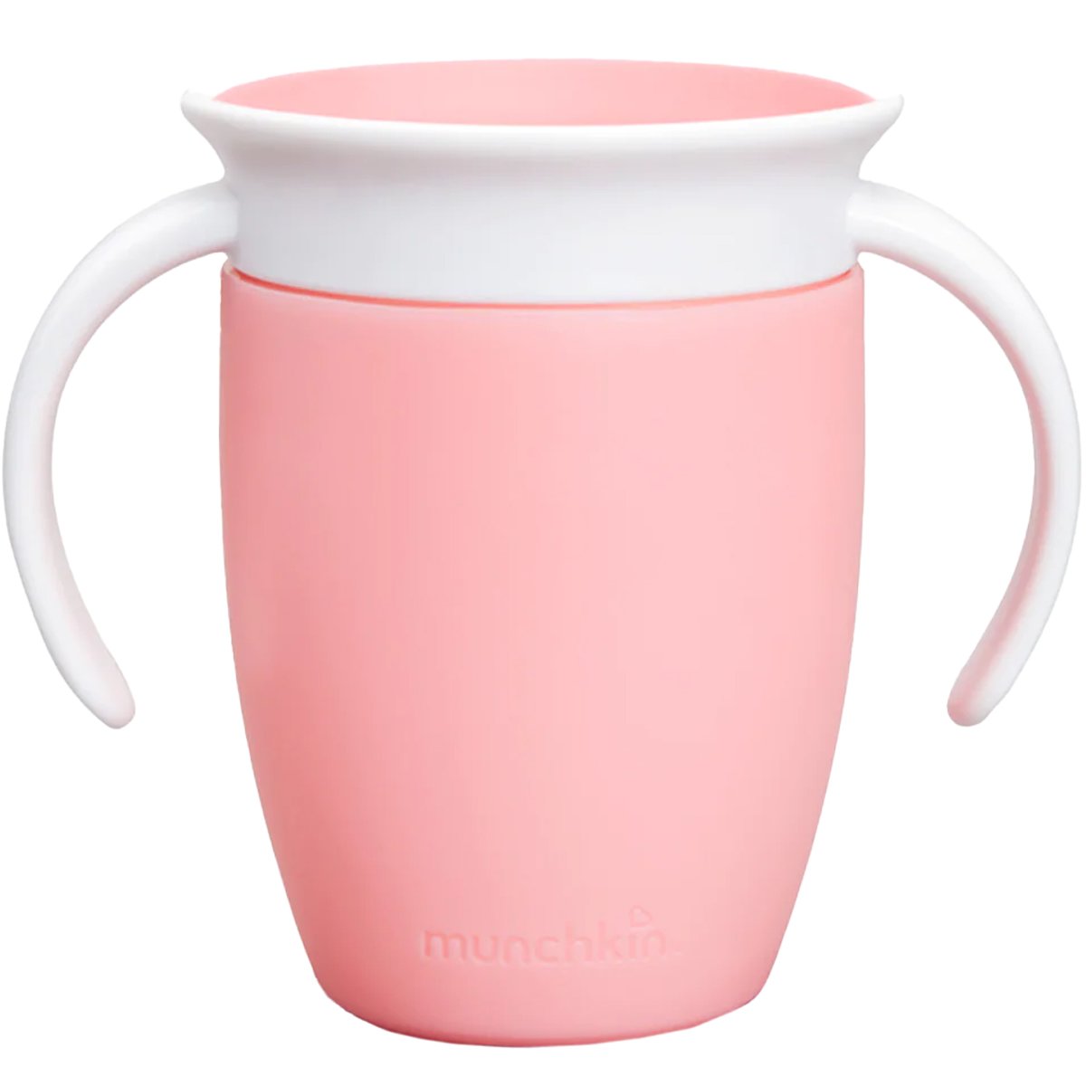Munchkin Miracle 360 Trainer Cup 6m+ Εκπαιδευτικό Ποτηράκι με Χερούλια 207ml - Ανοιχτό Ροζ