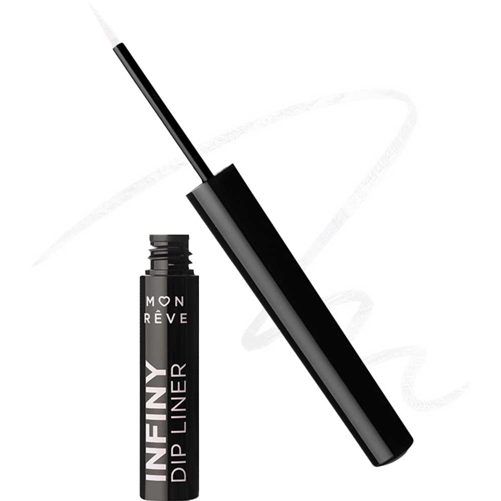 Mon Reve Infiny Dip Liner Waterproof Ultra Long-Wear Liquid Eyeliner Αδιάβροχο Υγρό Eyeliner Πολύ Μεγάλης Διάρκειας 2ml - 07 Blanco