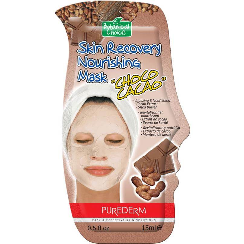 Vican Purederm Skin Recovery Nourishing Mask Choco Cacao Μάσκα με Κακάο για Τονώση & Θρέψη 15ml