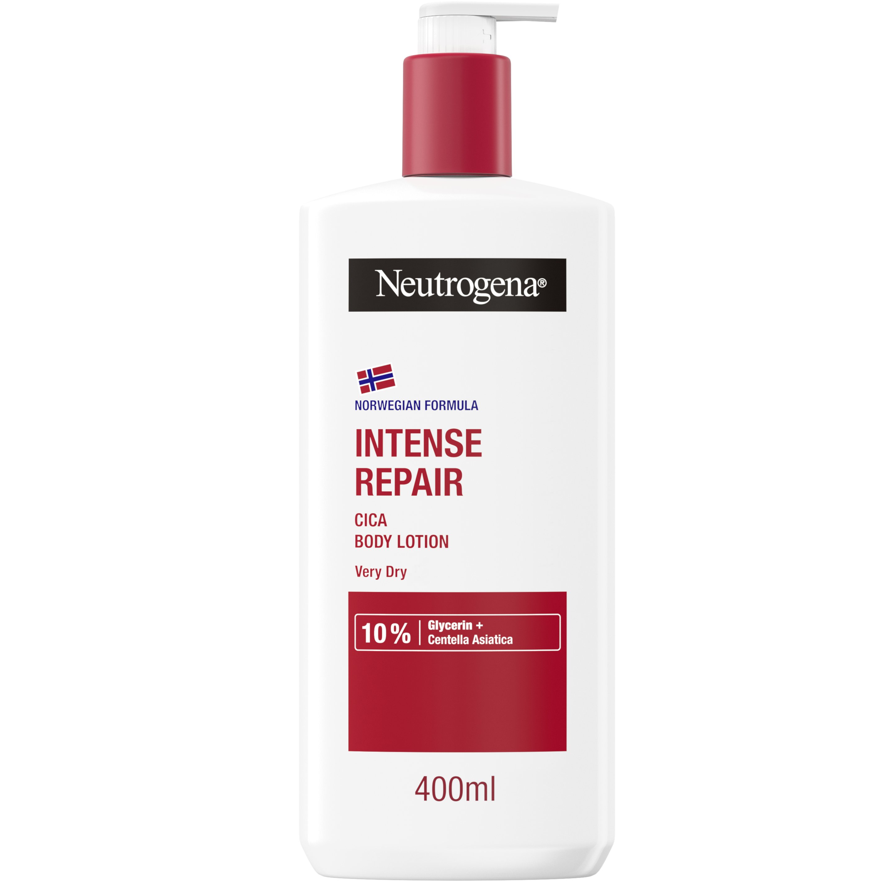 Neutrogena Neutrogena Intense Repair Cica Body Lotion for Very Dry Skin Καταπραϋντικό, Επανορθωτικό Ενυδατικό Γαλάκτωμα Σώματος, Κατάλληλο για Πολύ Ξηρές Επιδερμίδες 400ml