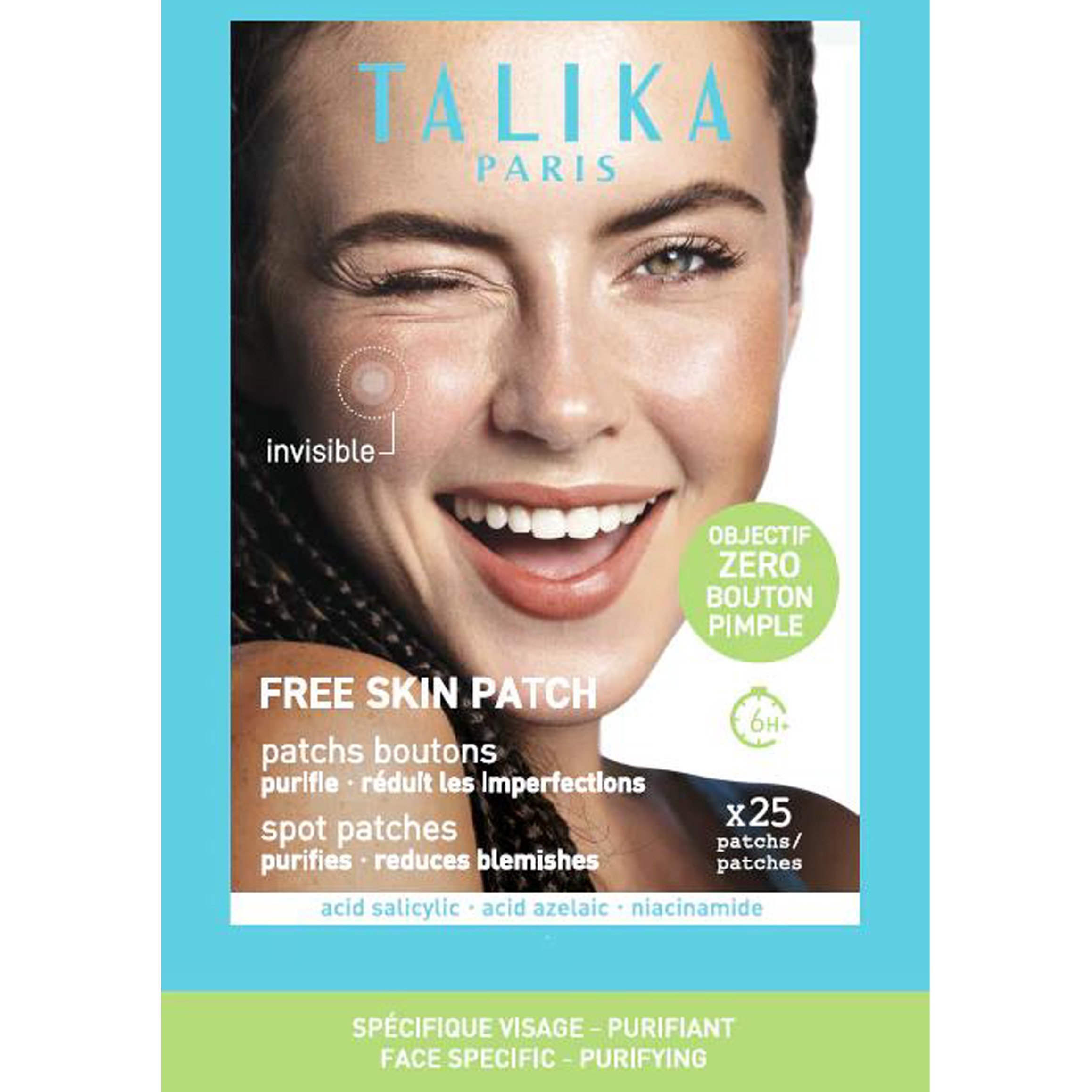 Talika Talika Free Skin Face Patch Αόρατο Επίθεμα για την Κάλυψη - Καταπράυνση των Ατελειών Ακμής 25 Τεμάχια