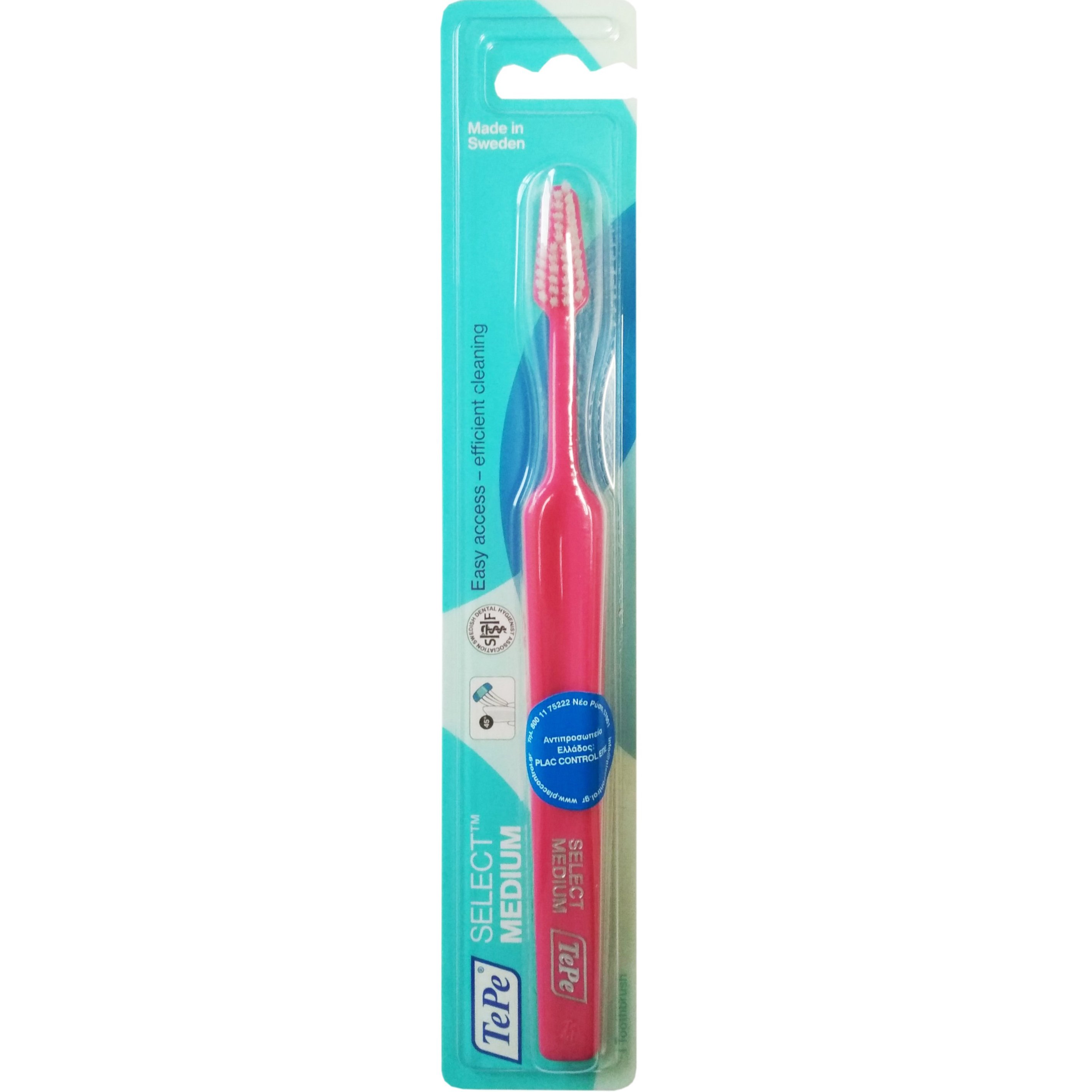 Tepe Select Medium Toothbrush Οδοντόβουρτσα με Μέτριας Σκληρότητας Ίνες για Βαθύ Καθαρισμό 1 Τεμάχιο - Φούξια