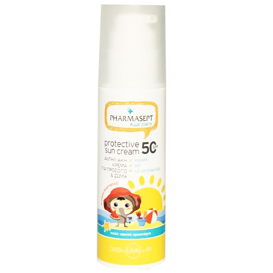 Pharmasept Kid Care Protective Sun Cream Αντηλιακή Κρέμα Προσώπου & Σώματος Για Παιδιά Spf50 150ml