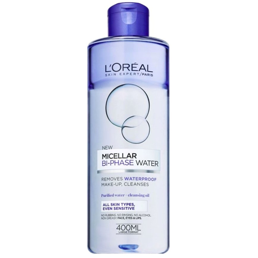L’oreal Paris Micellar Bi-Phase Water Διφασικό Νερό Καθαρισμού για Ευαίσθητες Επιδερμίδες 400ml