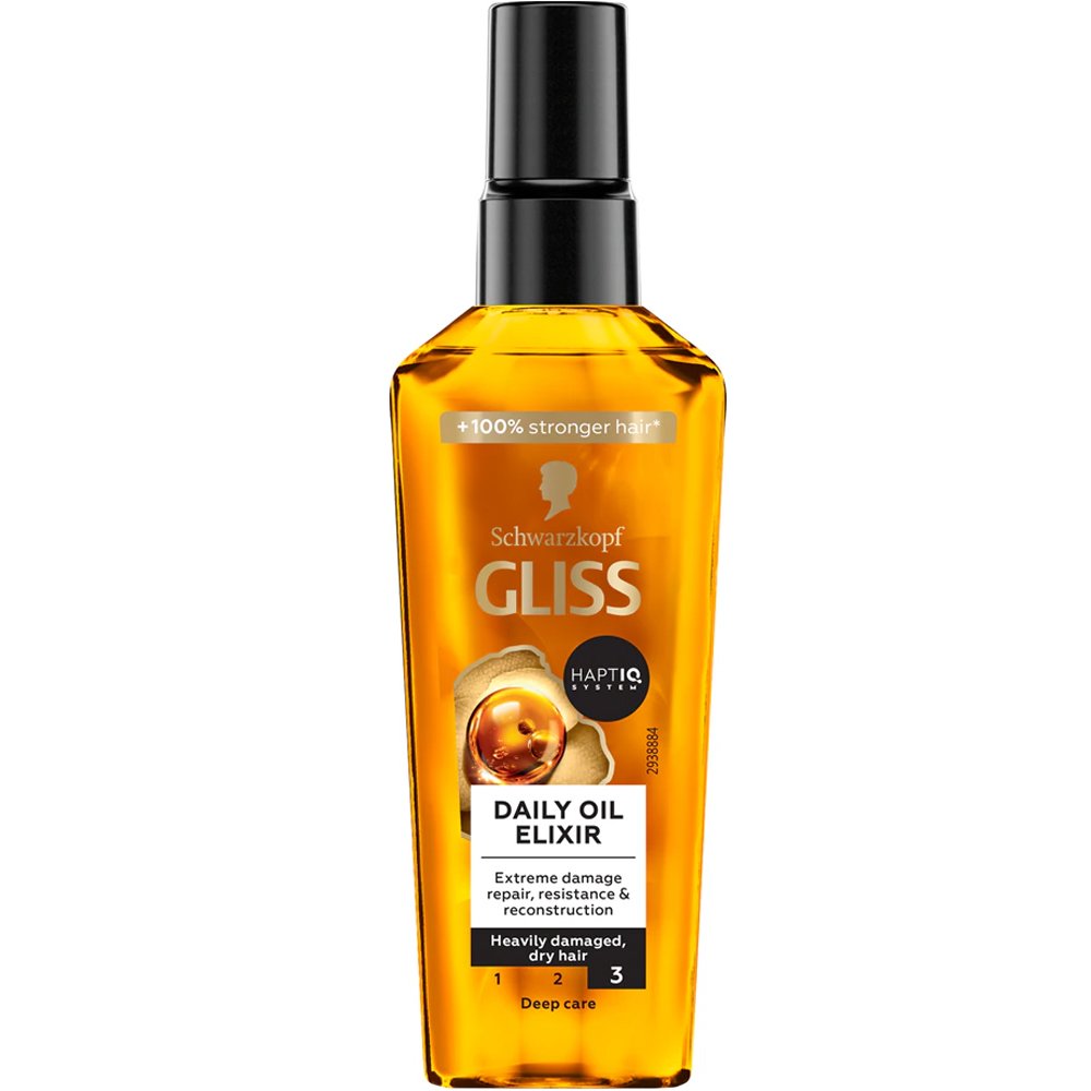Schwarzkopf Schwarzkopf Gliss Ultimate Repair Daily Deep Care Oil Elixir Θρεπτικός Ορός Εντατικής Καθημερινής Περιποίησης για Ξηρά & Κατεστραμμένα Μαλλιά 75ml