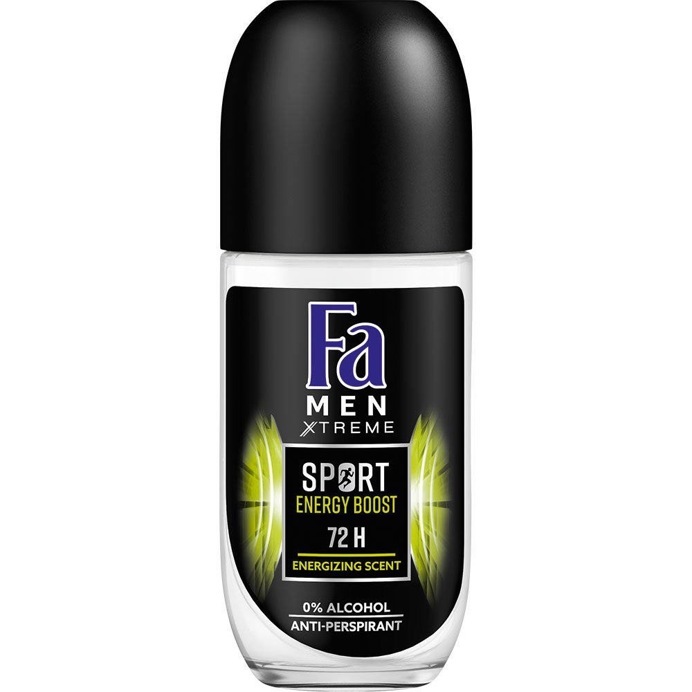 Fa Men Deodorant Roll-On Sport Energy Boost Ανδρικό Αποσμητικό για Μέγιστη Φρεσκάδα & Άρωμα Μεγάλης Διάρκειας 50ml