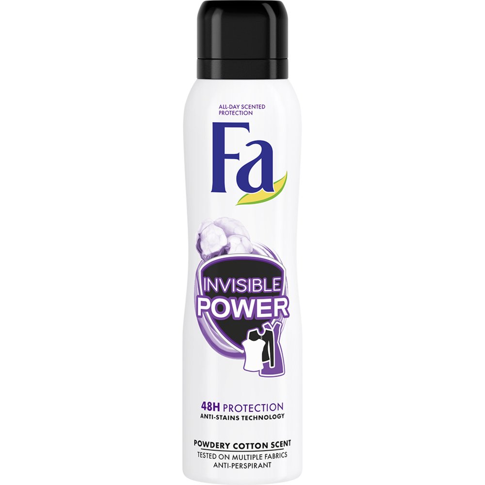 Fa Deodorant Spray Invisible Power Αποσμητική Αόρατη Προστασία Μακράς Διάρκειας & Προστασία από τους Λεκέδες 150ml