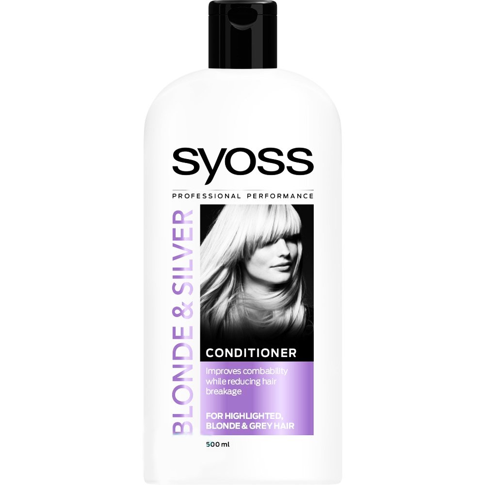 Syoss Blond & Silver Conditioner Μαλακτική Κρέμα για Μαλλιά με Ανταύγειες, Ξανθά & Γκρίζα 500ml