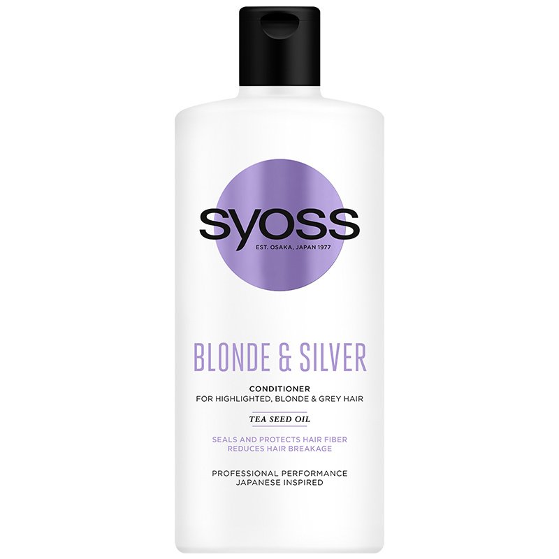 Syoss Blonde & Silver Conditioner Μαλακτική Κρέμα Μαλλιών για Ξανθά, Λευκά ή με Ανταύγειες Μαλλιά 440 ml