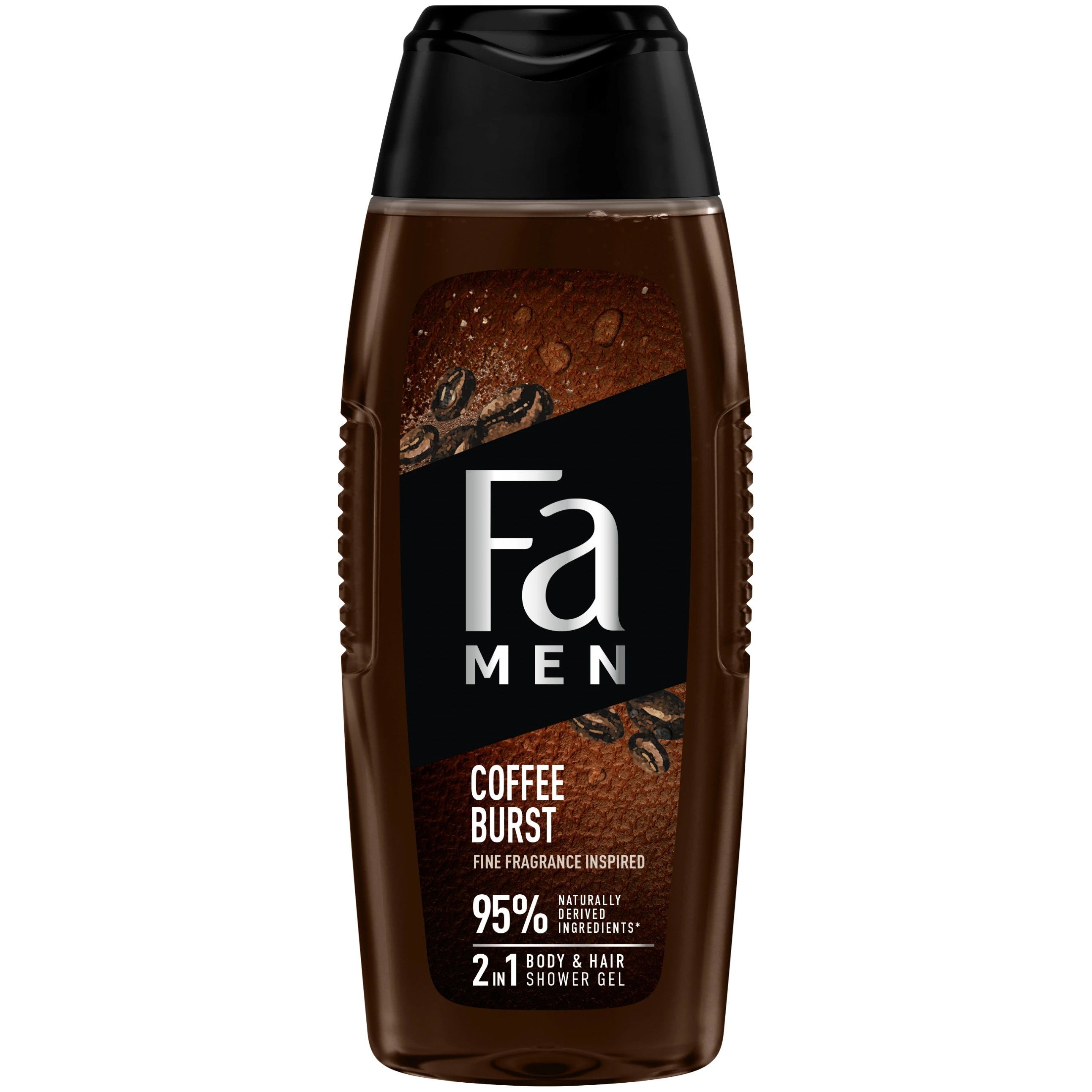 Fa Men Coffe Burst 2 in 1 Shower Gel for Body & Hair Ανδρικό Αναζωογονητικό Αφρόλουτρο για Σώμα & Μαλλιά με Άρωμα Καφέ 400ml