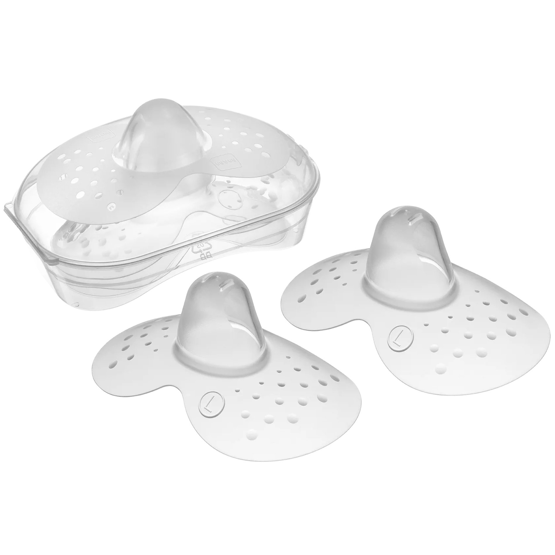 Mam Mam Nipple Shields Skinsoft Silicone Κωδ 627 Προστατευτικά Θηλών από SkinSoft Σιλικόνη για Φυσική Αίσθηση 2 Τεμάχια - Large
