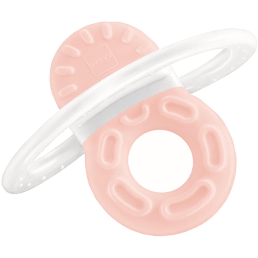 Mam Mam Bite & Relax Mini 2m+ Πολυκρίκος Οδοντοφυΐας Κατάλληλος για τα Μπροστινά Δοντάκια 1 Τεμάχιο, Κωδ 55 - Ανοιχτό Ροζ