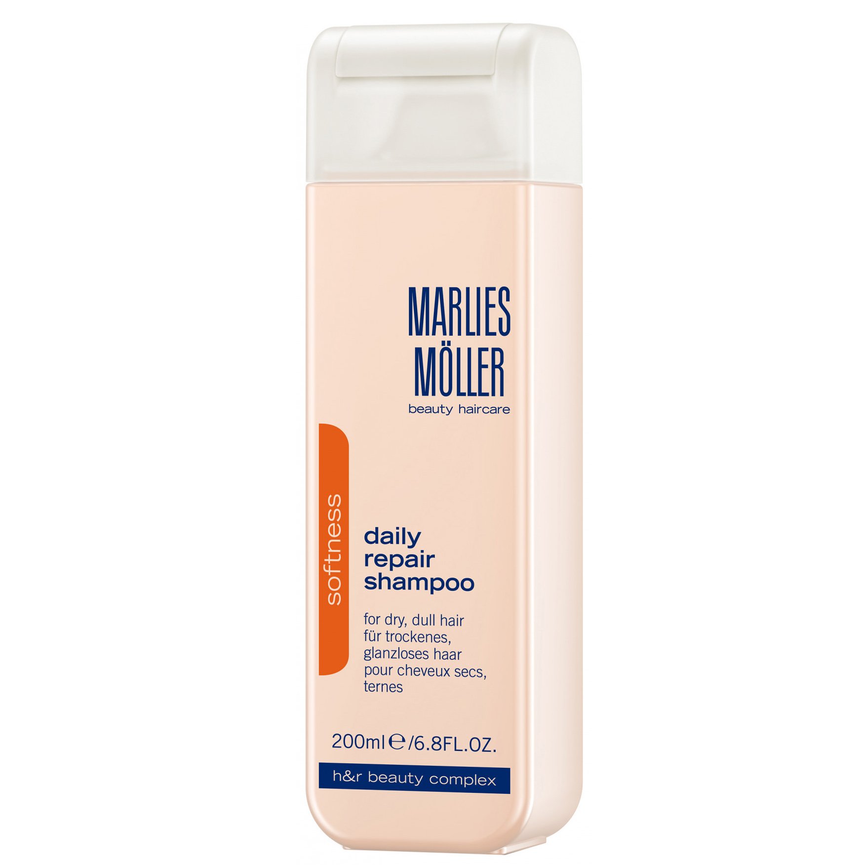 Marlies Moller Softness Daily Repair Shampoo Απαλό Επανορθωτικό Σαμπουάν Καθημερινής Χρήσης για Ξηρά Θαμπά Μαλλιά 200ml