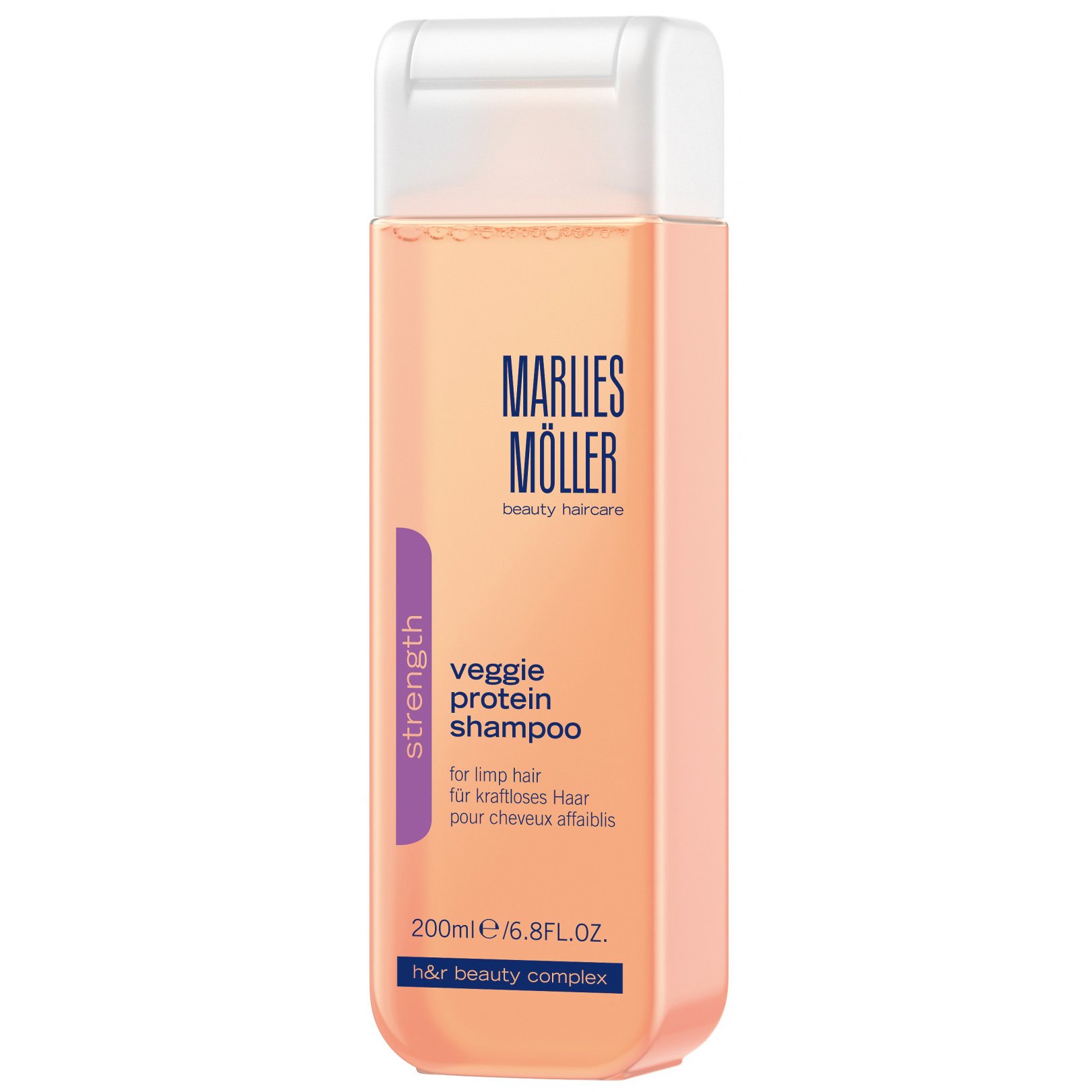 Marlies Moller Strength Veggie Protein Shampoo Δυναμωτικό Σαμπουάν για Μαλλιά Άτονα & Λεπτά Χωρίς Ενέργεια 200ml