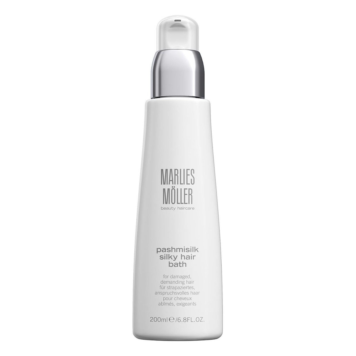 Marlies Moller Pashmisilk Silky Hair Bath Σαμπουάν Μεταξένιας Φροντίδας, Κατά του Σπασίματος της Τρίχας 200ml