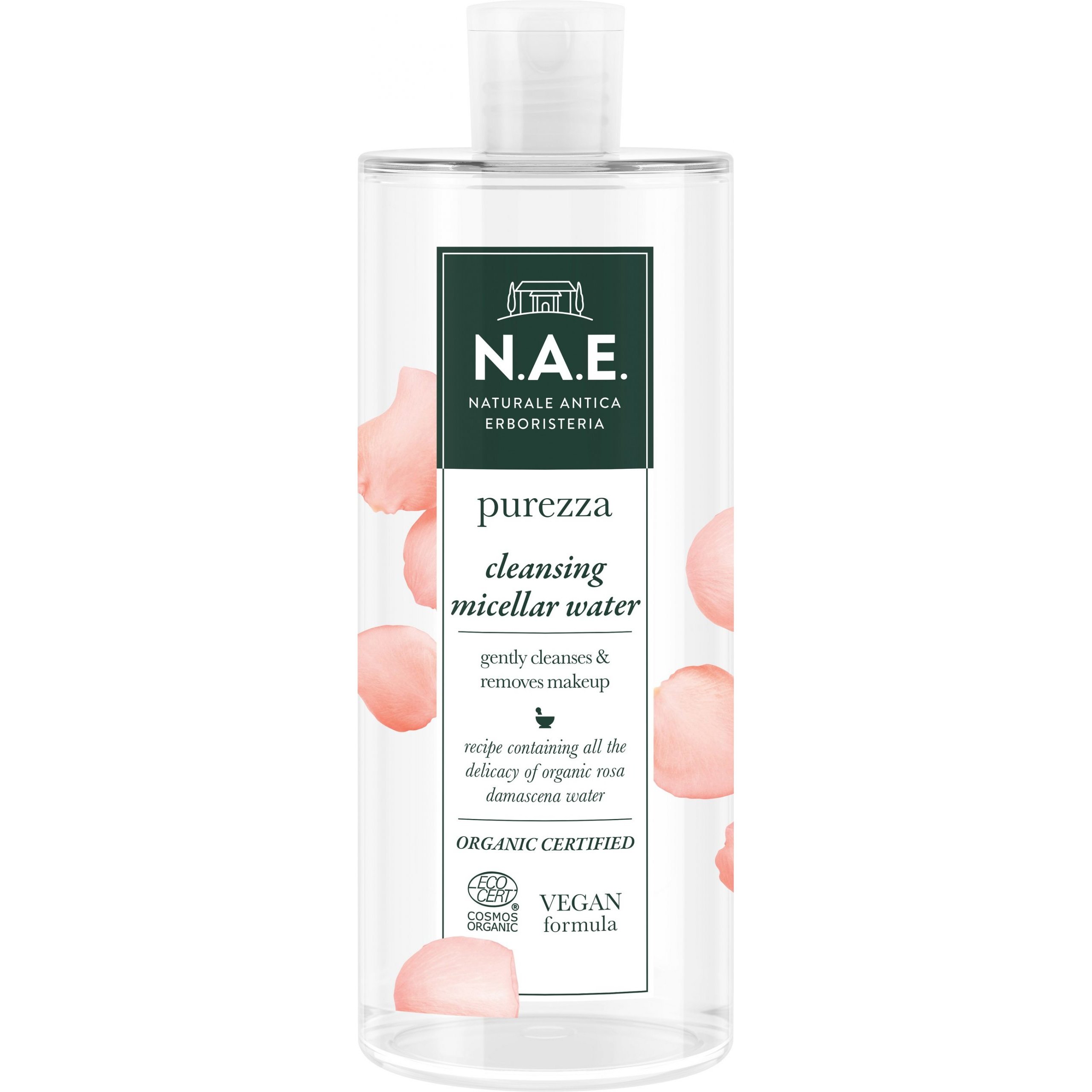 N.A.E. Purezza Gentle Micellar Water Απαλό Νερό Καθαρισμού & Ντεμακιγιάζ Προσώπου 500ml