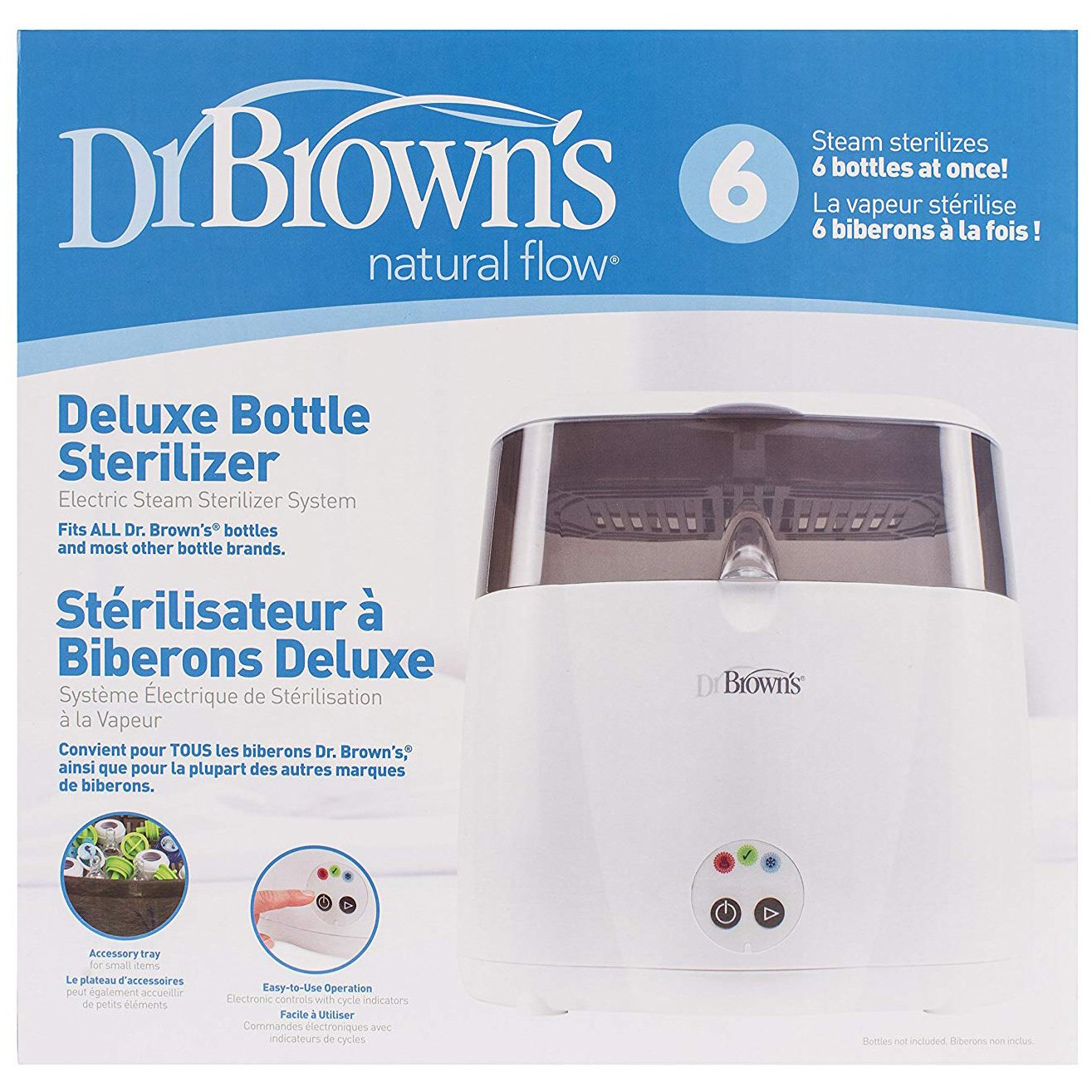 Dr Brown Deluxe Electric Bottle Sterilizer Ηλεκτρικός Αποστειρωτής Ατμού AC043