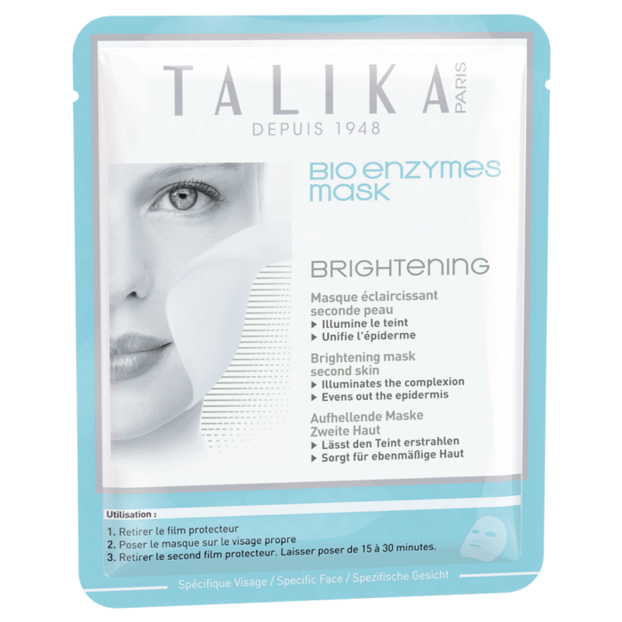 Talika Bio Enzymes Brightening Mask Μάσκα Προσώπου Λάμψης & Ενυδάτωσης 1τμχ