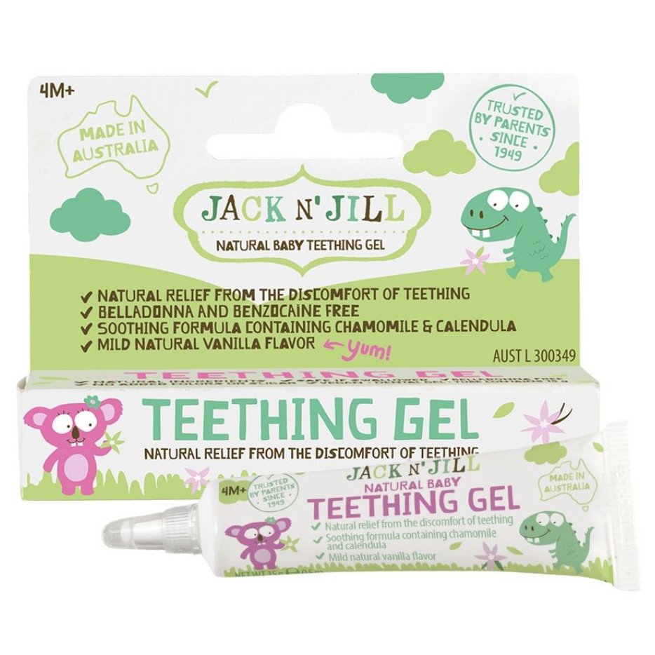 Jack n' Jill Natural Baby 4m+ Teething Gel Καταπραϋντική Γέλη Άμεσης Φυσικής Ανακούφισης Ούλων & Δοντιών από τις Ενοχλήσεις της Πρώτης Οδοντοφυΐας 15g